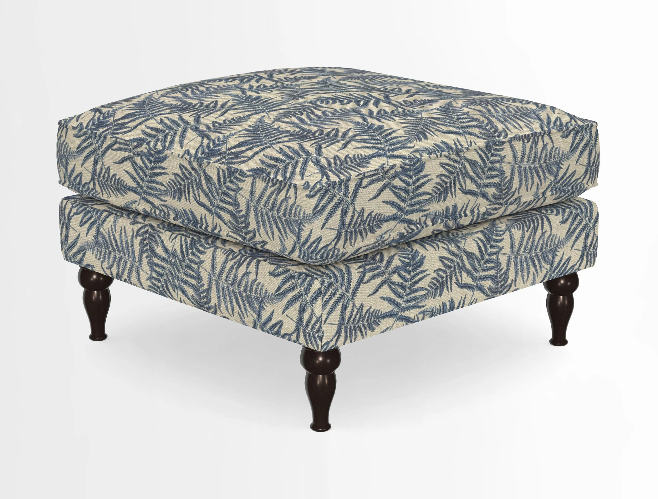 Cooksbridge Standard Footstool in Two Tone Plain Biscuit