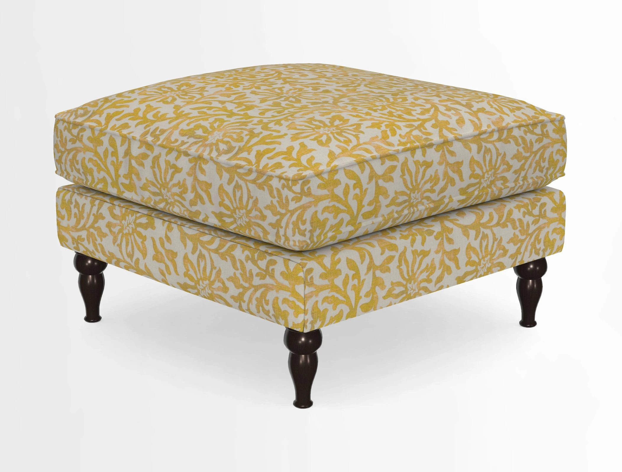 Cooksbridge Standard Footstool in Two Tone Plain Biscuit