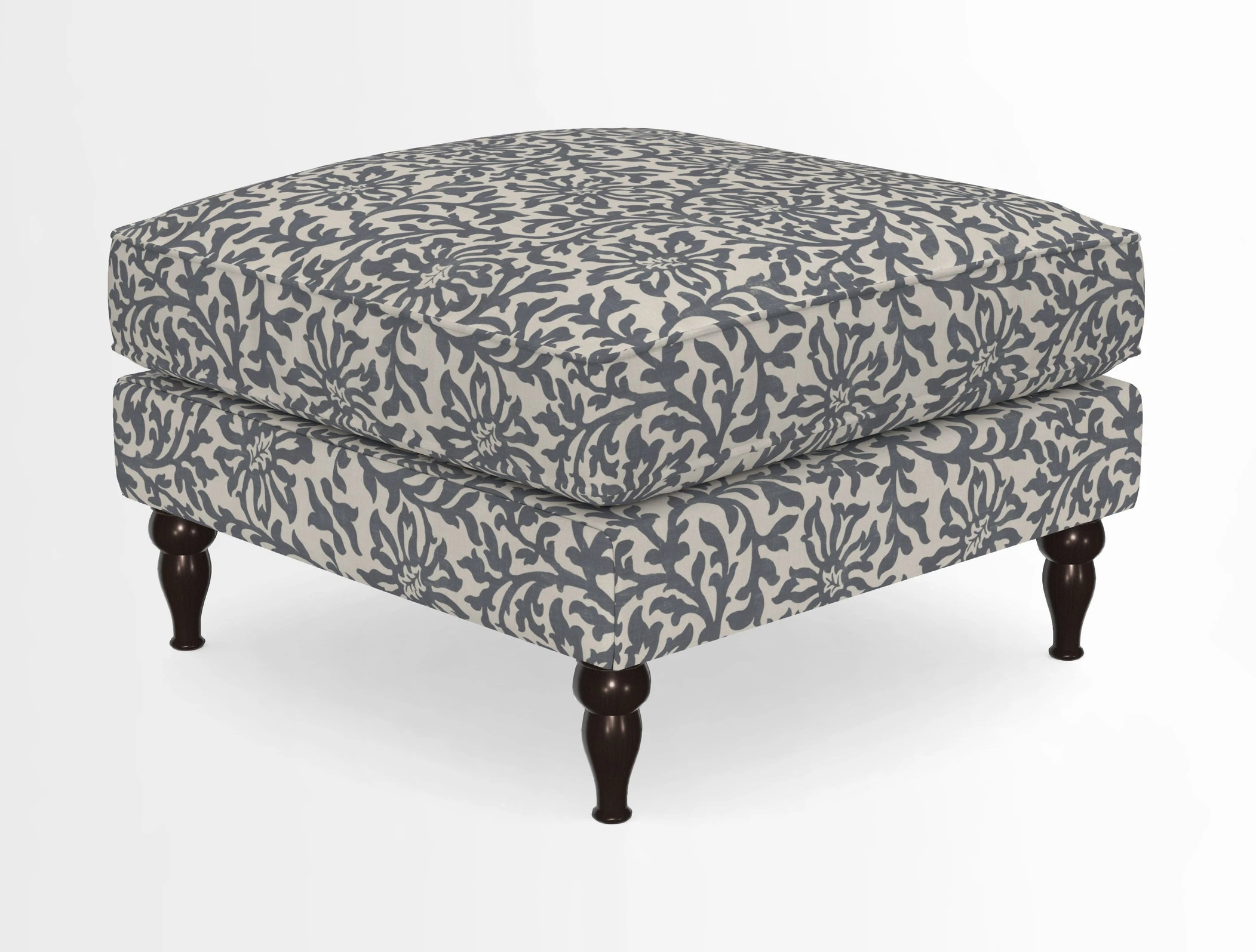 Cooksbridge Standard Footstool in Two Tone Plain Biscuit
