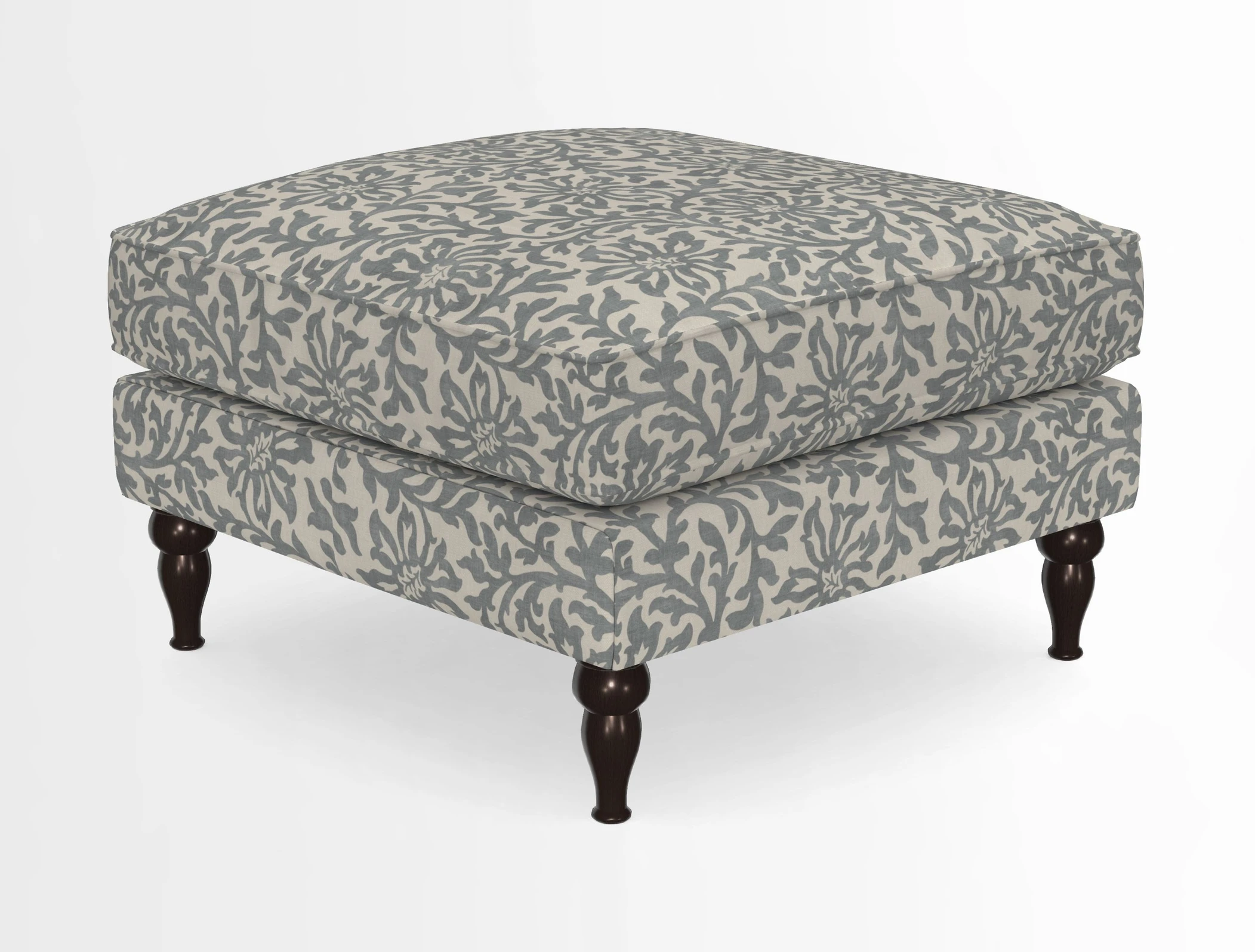 Cooksbridge Standard Footstool in Two Tone Plain Biscuit