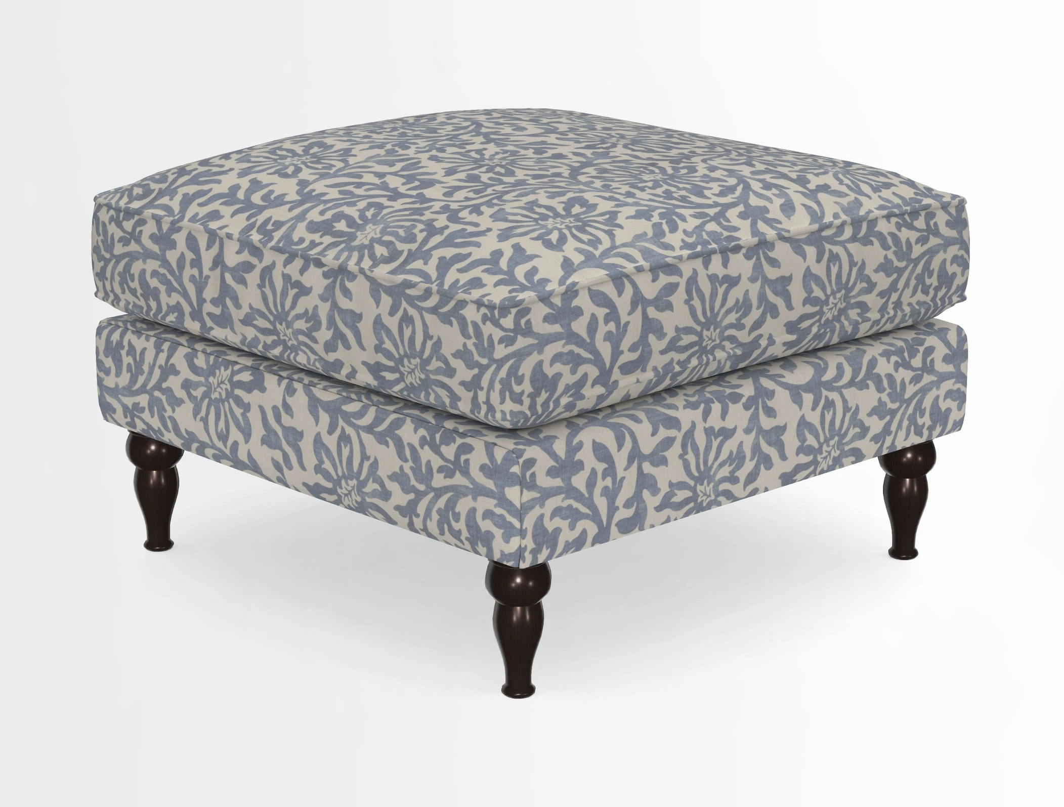 Cooksbridge Standard Footstool in Two Tone Plain Biscuit