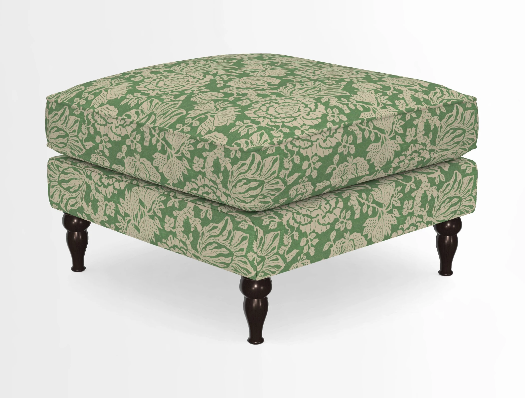 Cooksbridge Standard Footstool in Two Tone Plain Biscuit