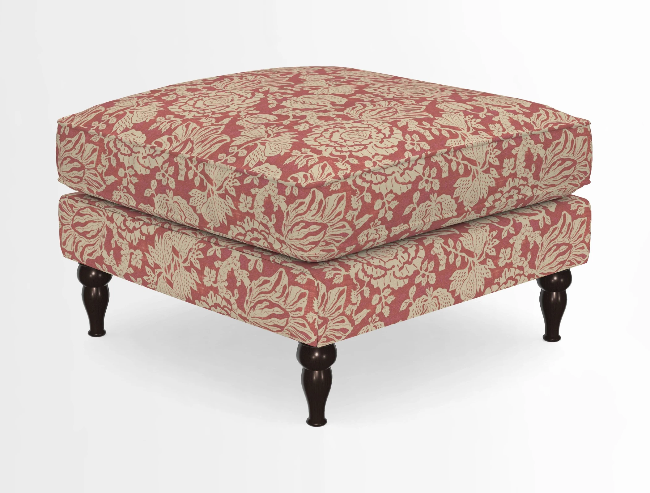 Cooksbridge Standard Footstool in Two Tone Plain Biscuit