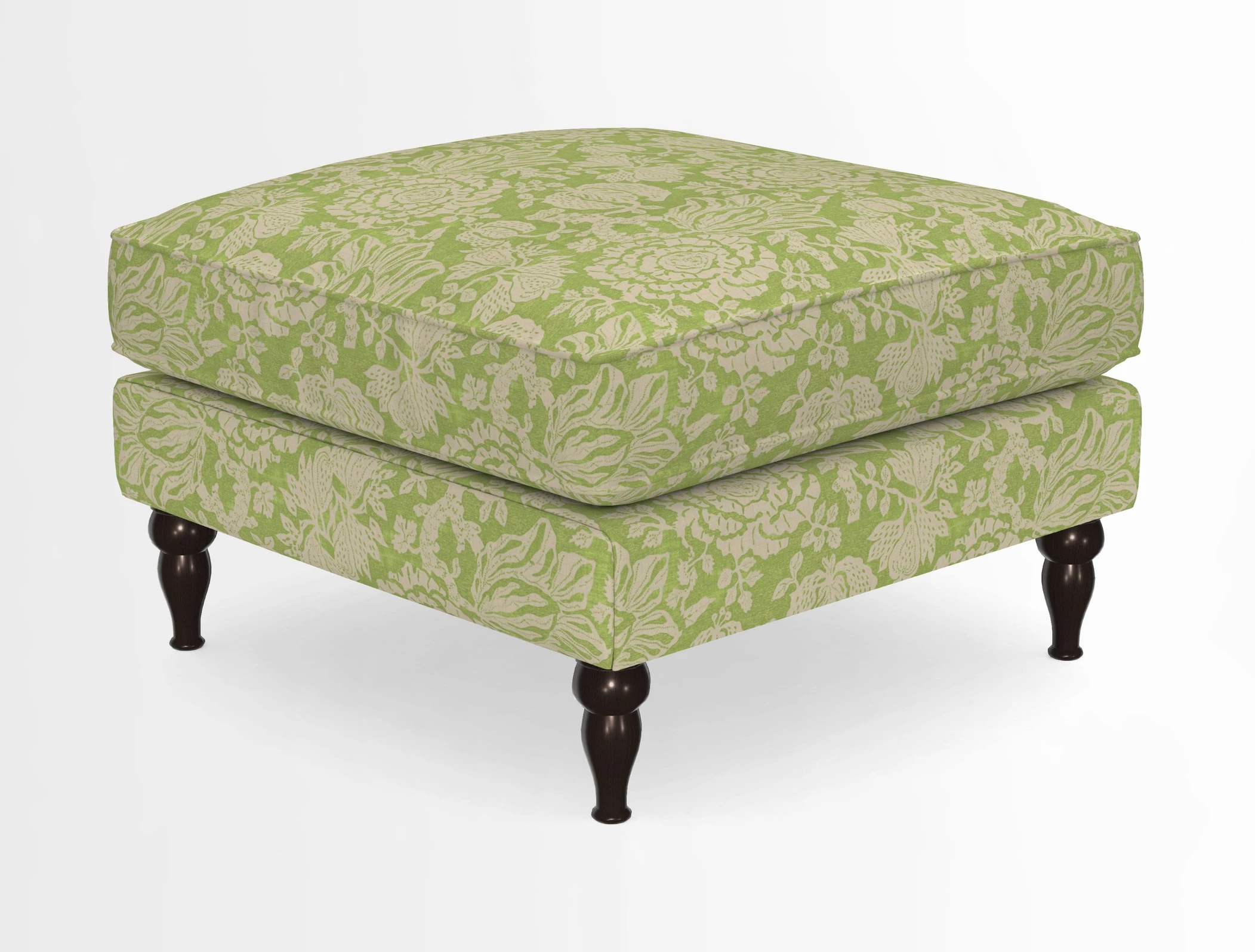 Cooksbridge Standard Footstool in Two Tone Plain Biscuit