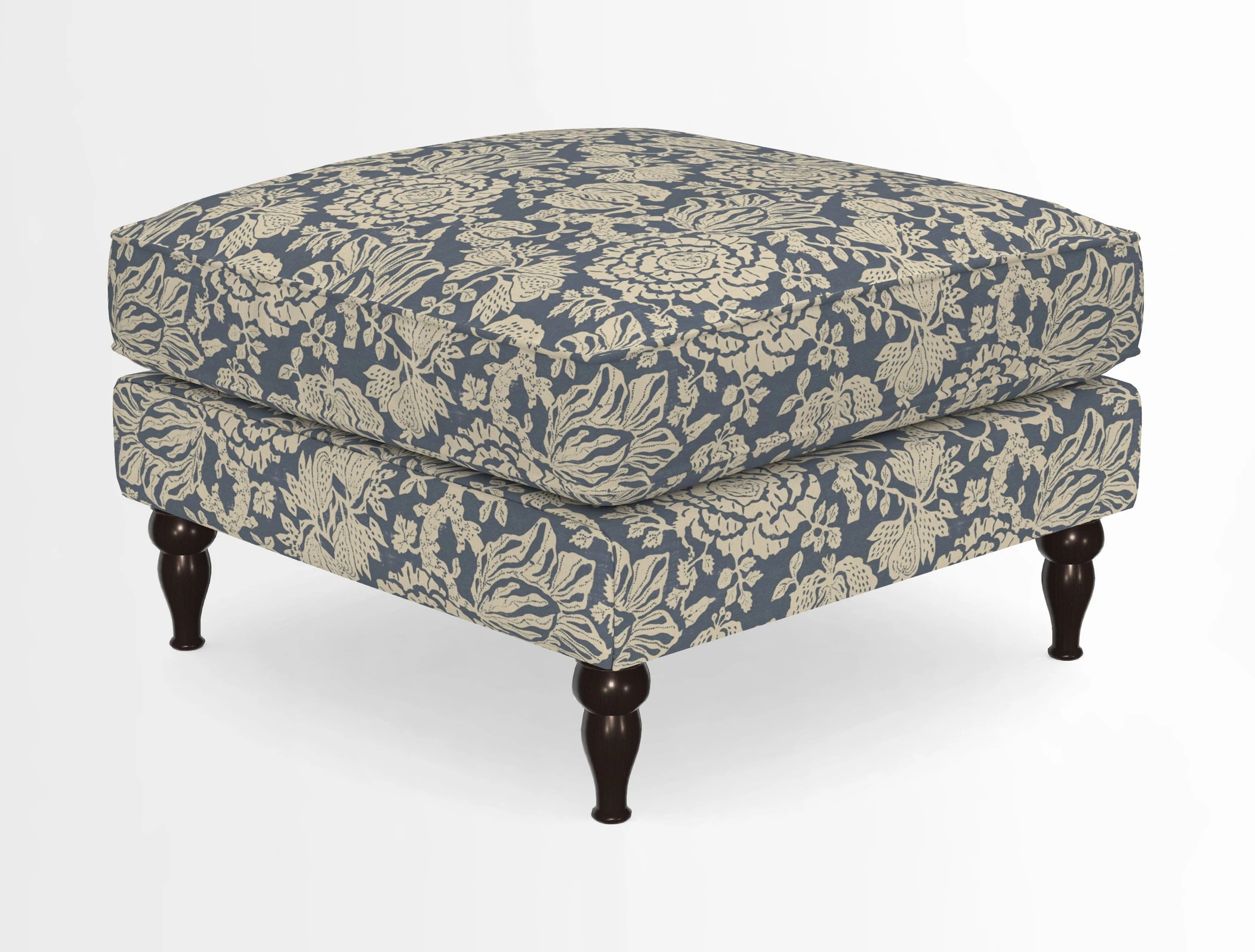 Cooksbridge Standard Footstool in Two Tone Plain Biscuit