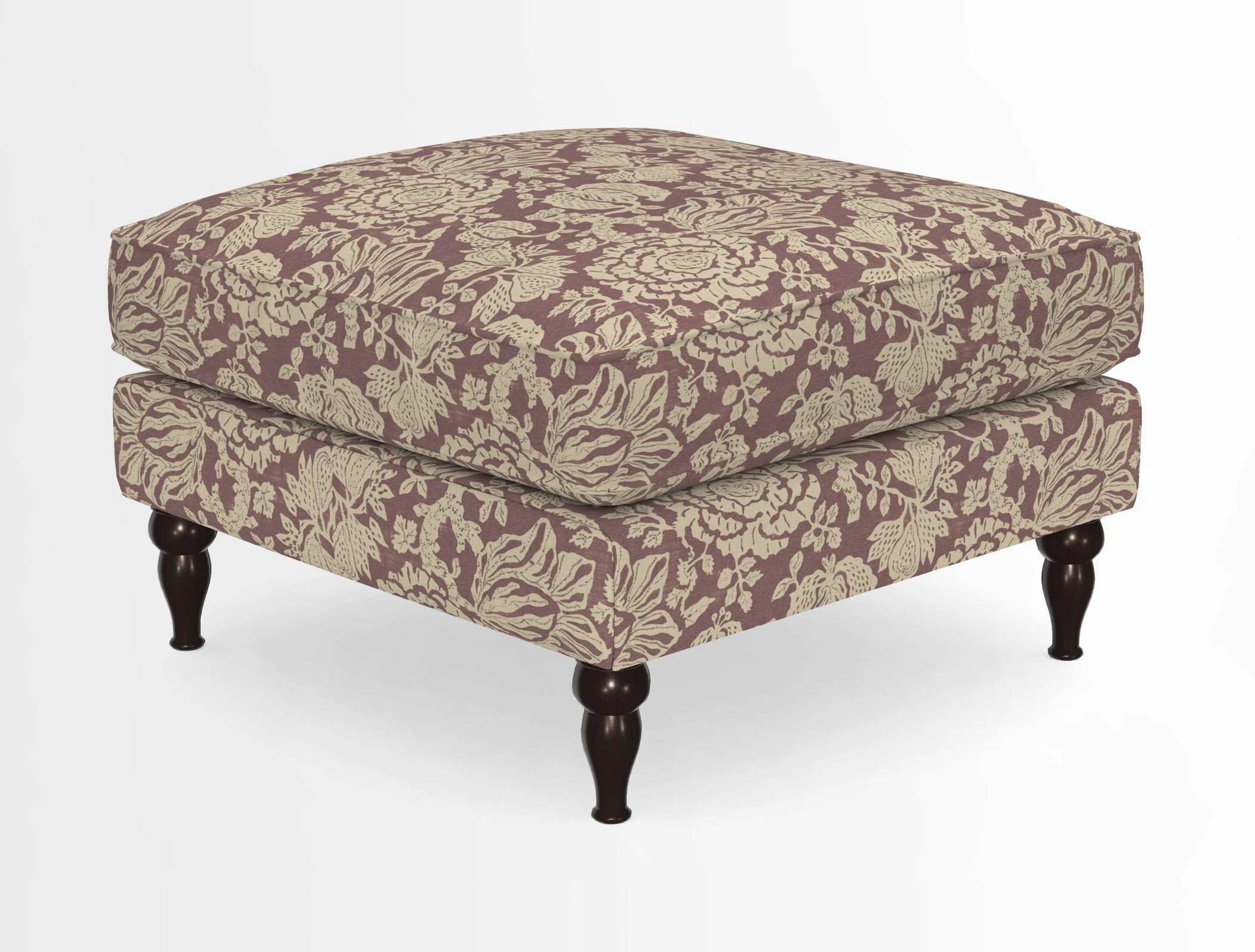 Cooksbridge Standard Footstool in Two Tone Plain Biscuit