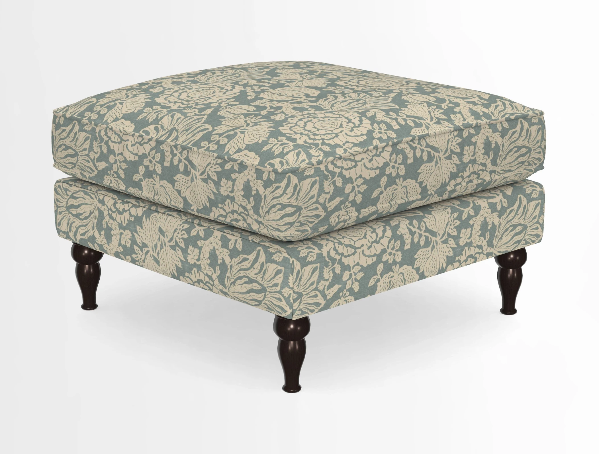 Cooksbridge Standard Footstool in Two Tone Plain Biscuit