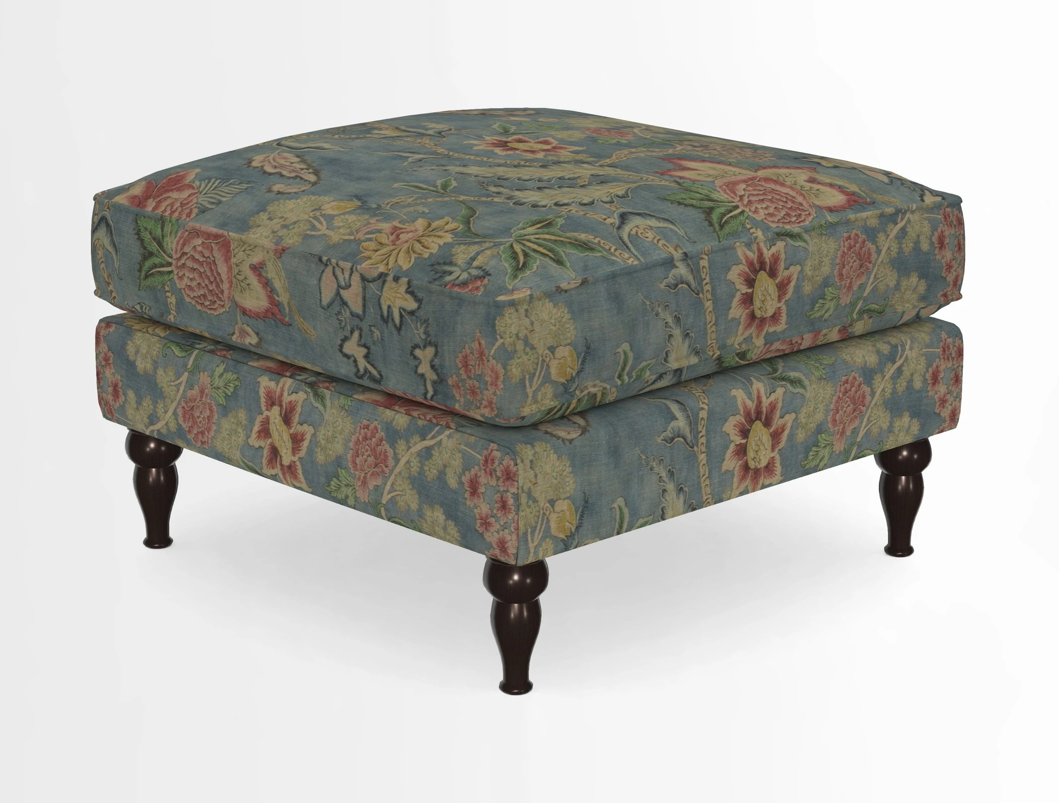 Cooksbridge Standard Footstool in Two Tone Plain Biscuit