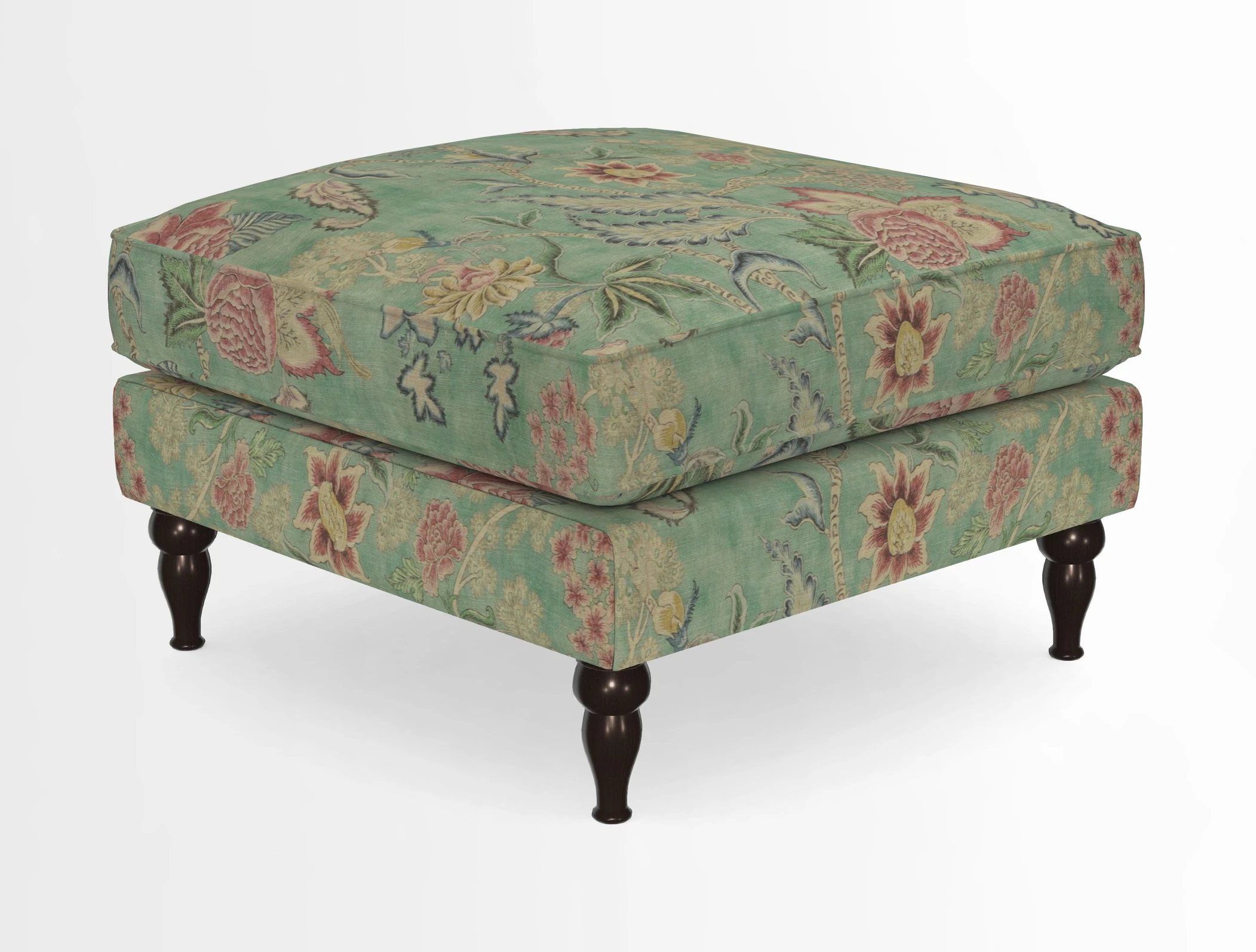 Cooksbridge Standard Footstool in Two Tone Plain Biscuit