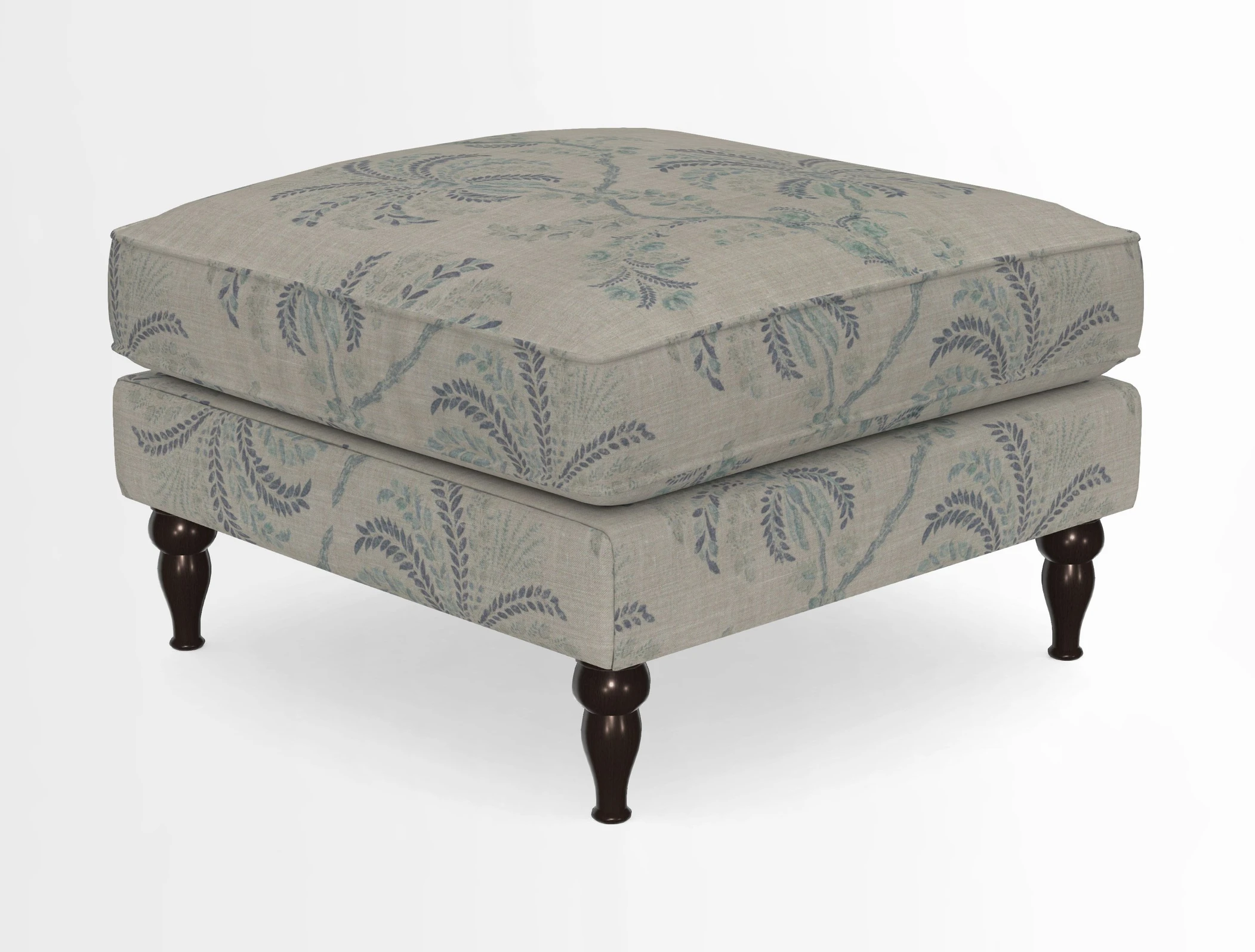 Cooksbridge Standard Footstool in Two Tone Plain Biscuit