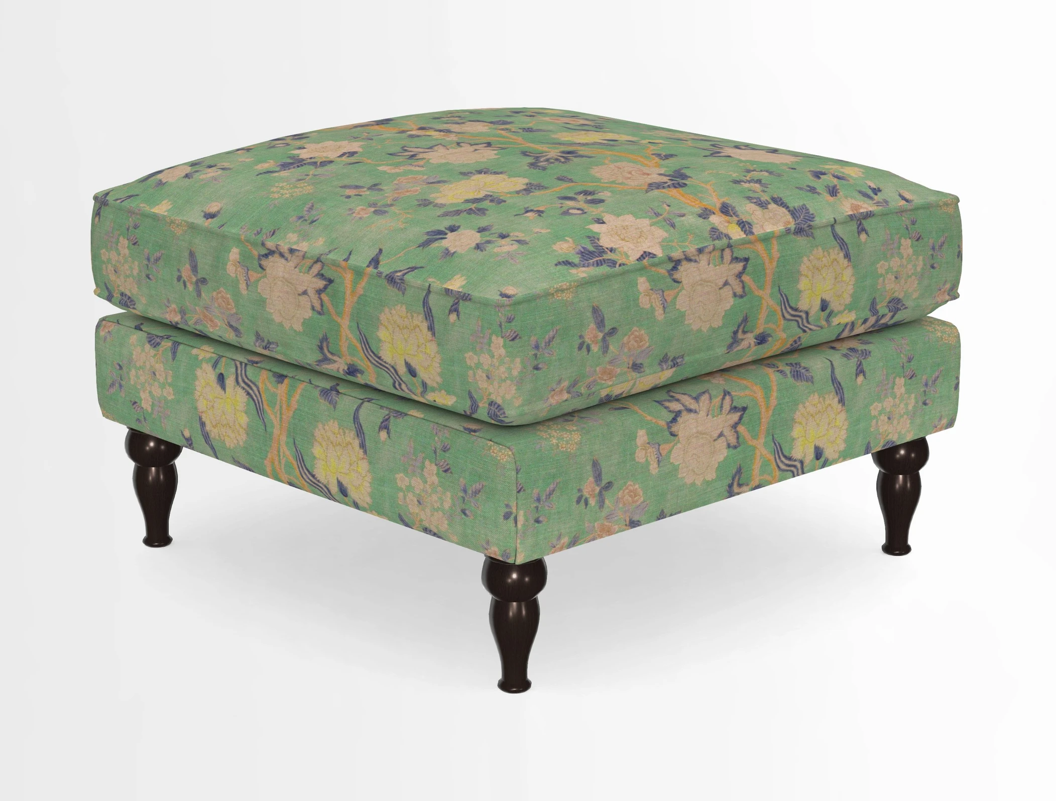 Cooksbridge Standard Footstool in Two Tone Plain Biscuit