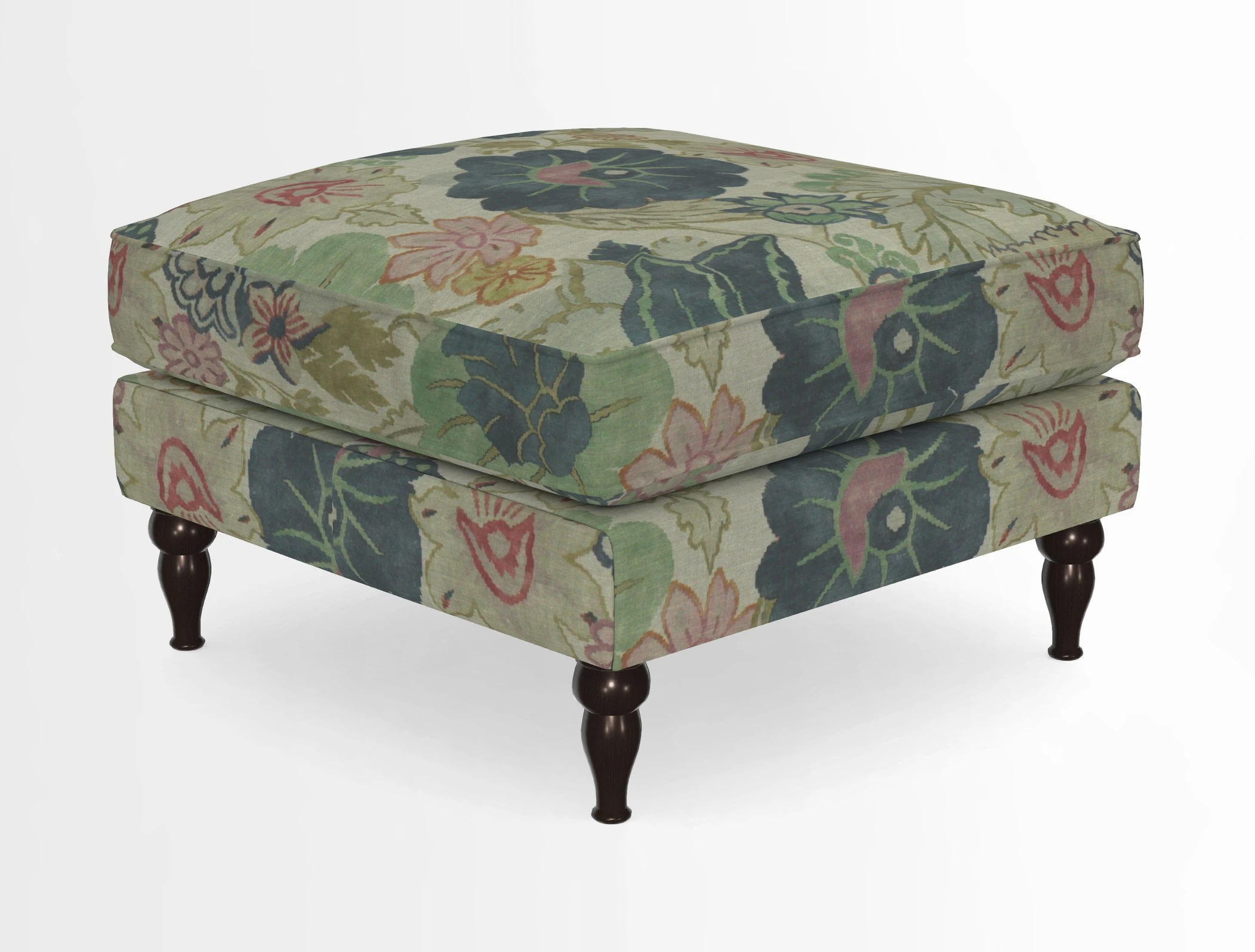 Cooksbridge Standard Footstool in Two Tone Plain Biscuit