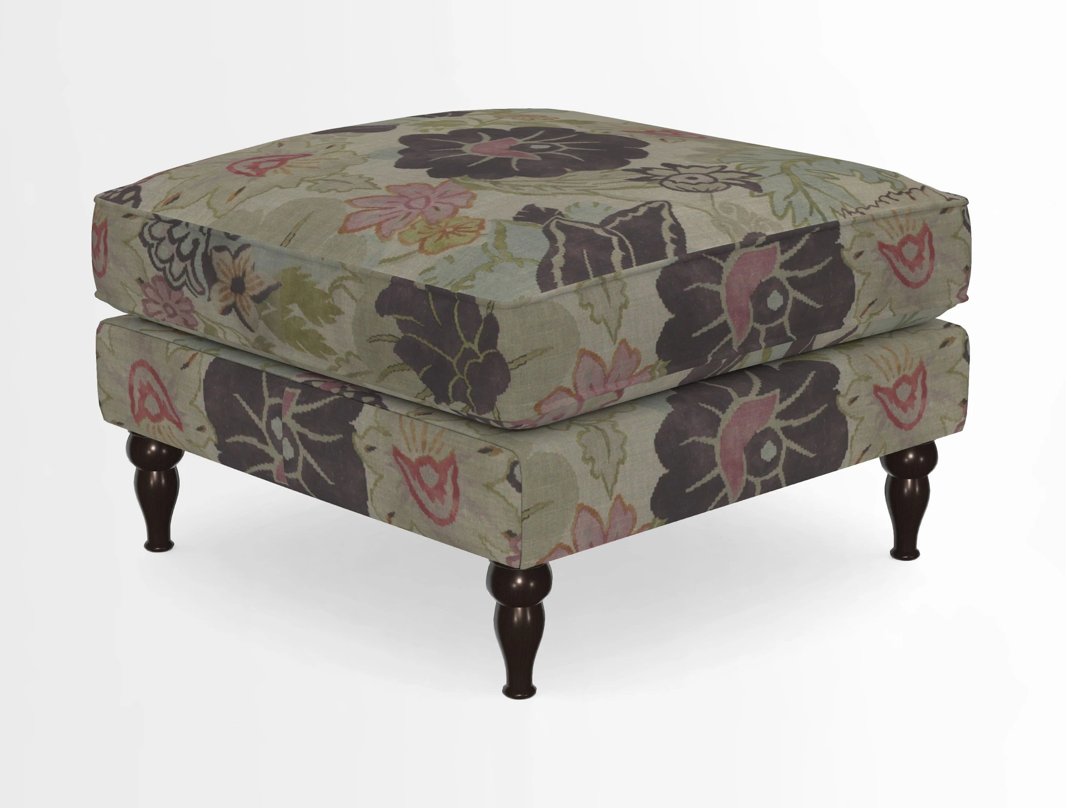 Cooksbridge Standard Footstool in Two Tone Plain Biscuit