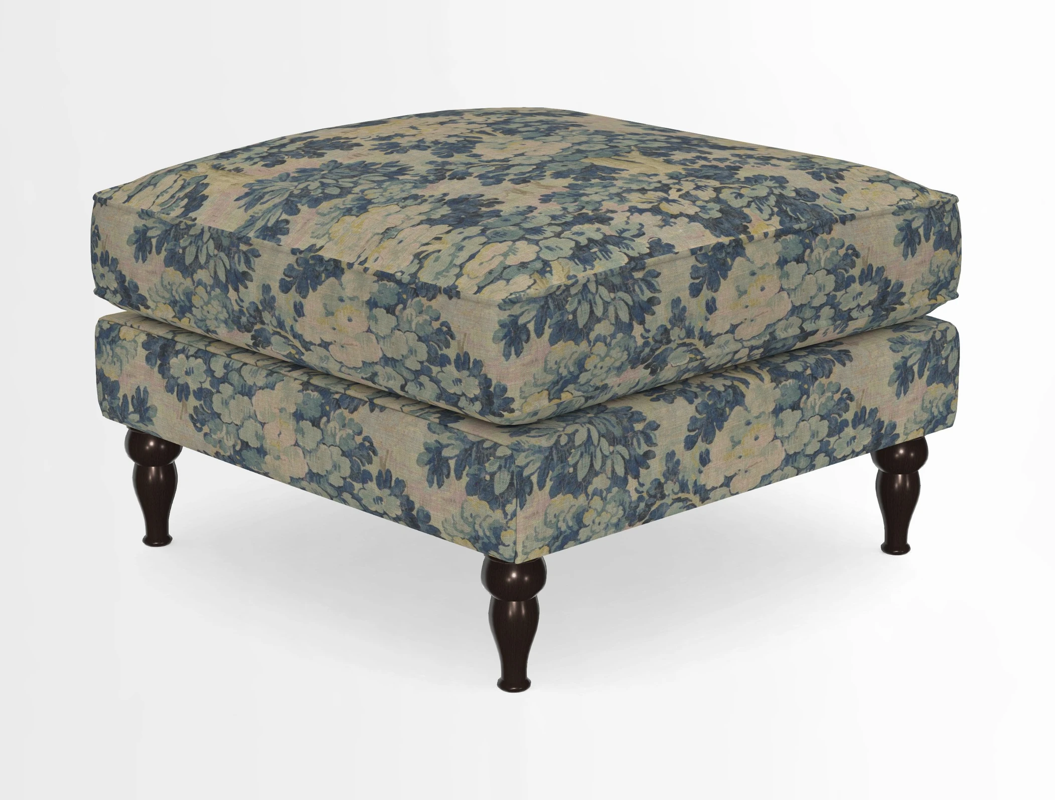 Cooksbridge Standard Footstool in Two Tone Plain Biscuit