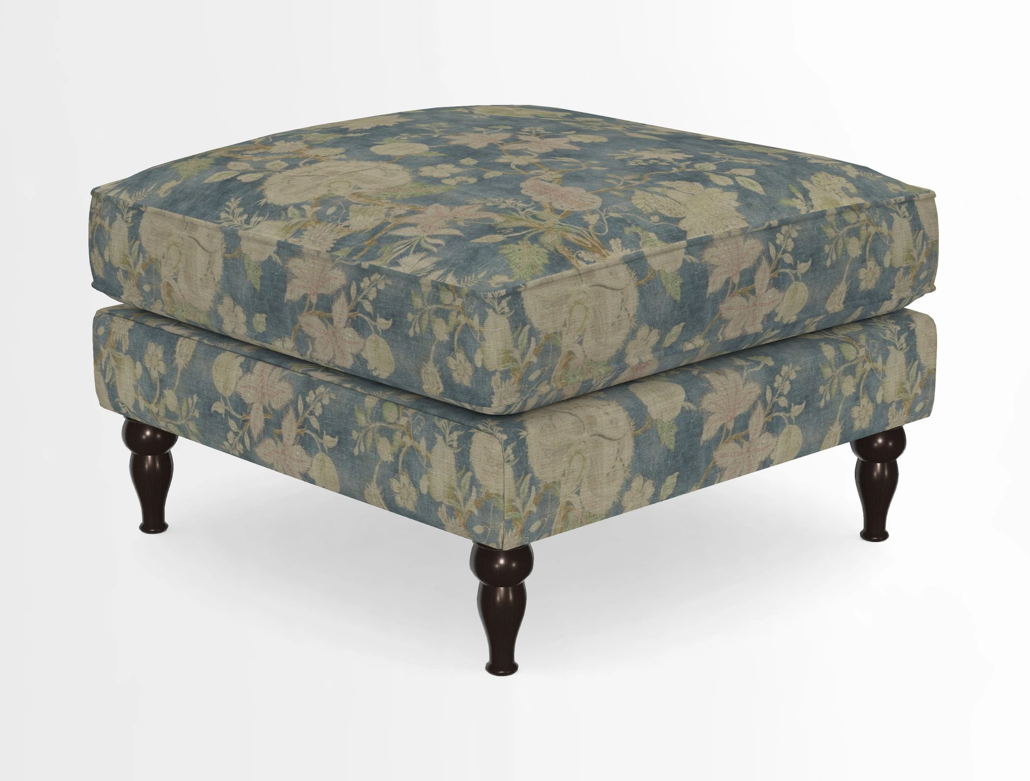 Cooksbridge Standard Footstool in Two Tone Plain Biscuit