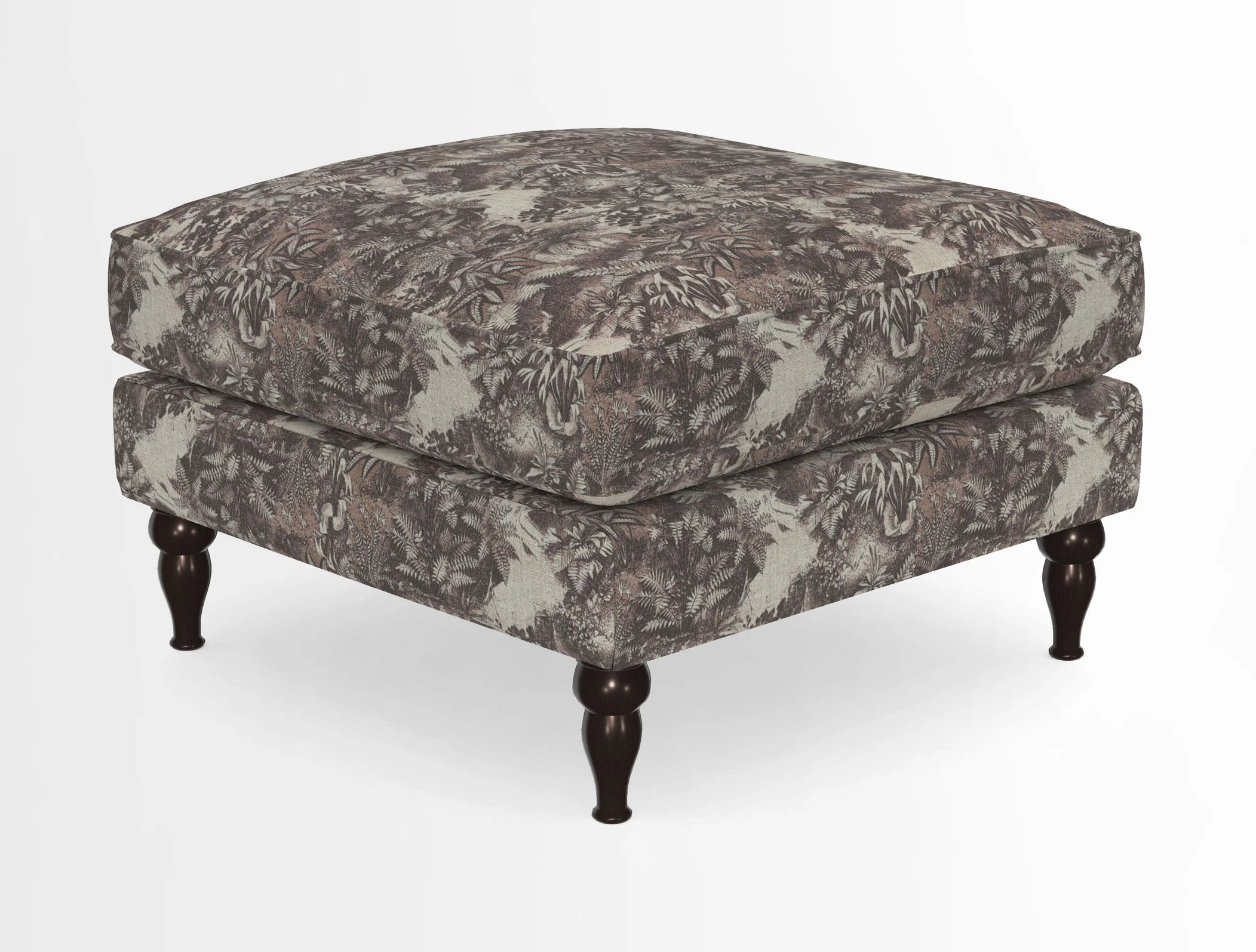 Cooksbridge Standard Footstool in Two Tone Plain Biscuit