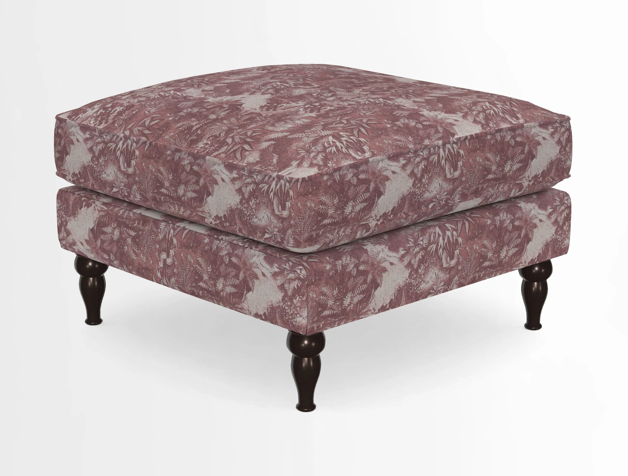 Cooksbridge Standard Footstool in Two Tone Plain Biscuit