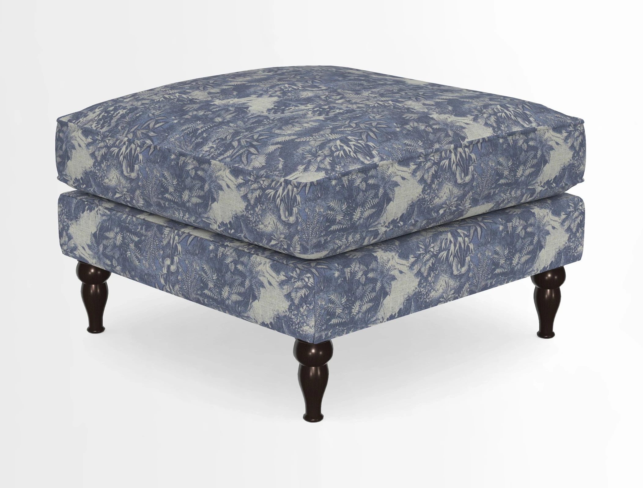 Cooksbridge Standard Footstool in Two Tone Plain Biscuit