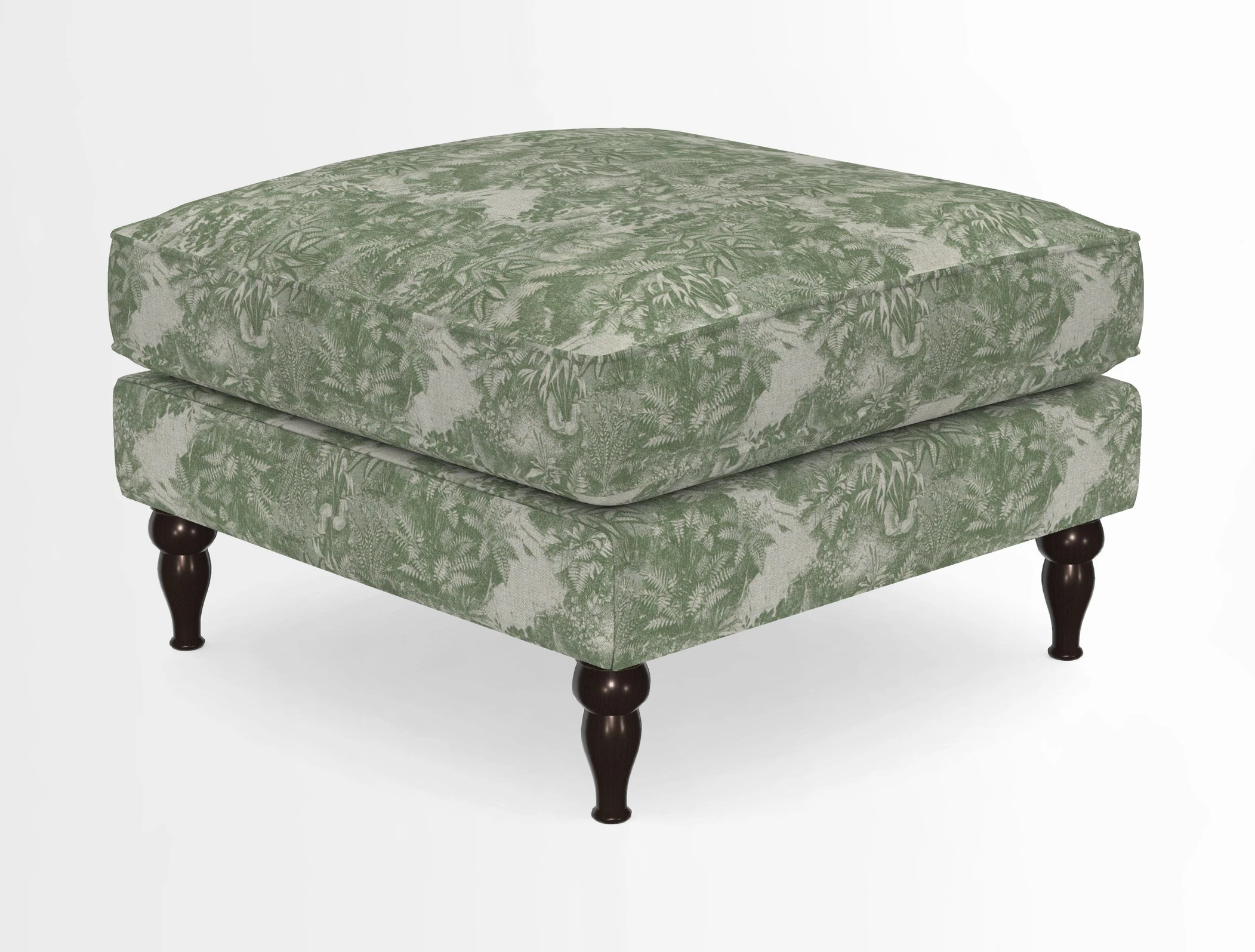 Cooksbridge Standard Footstool in Two Tone Plain Biscuit