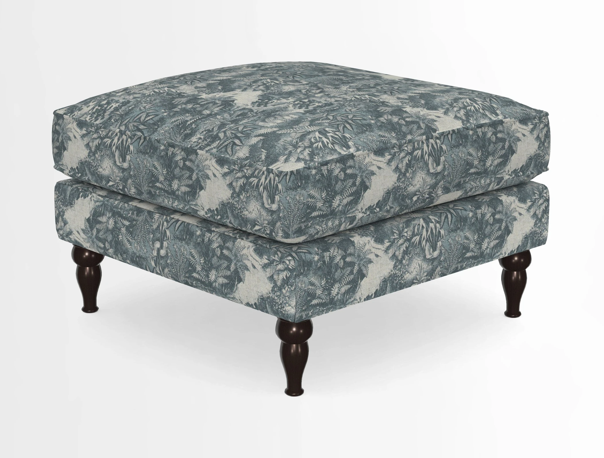Cooksbridge Standard Footstool in Two Tone Plain Biscuit