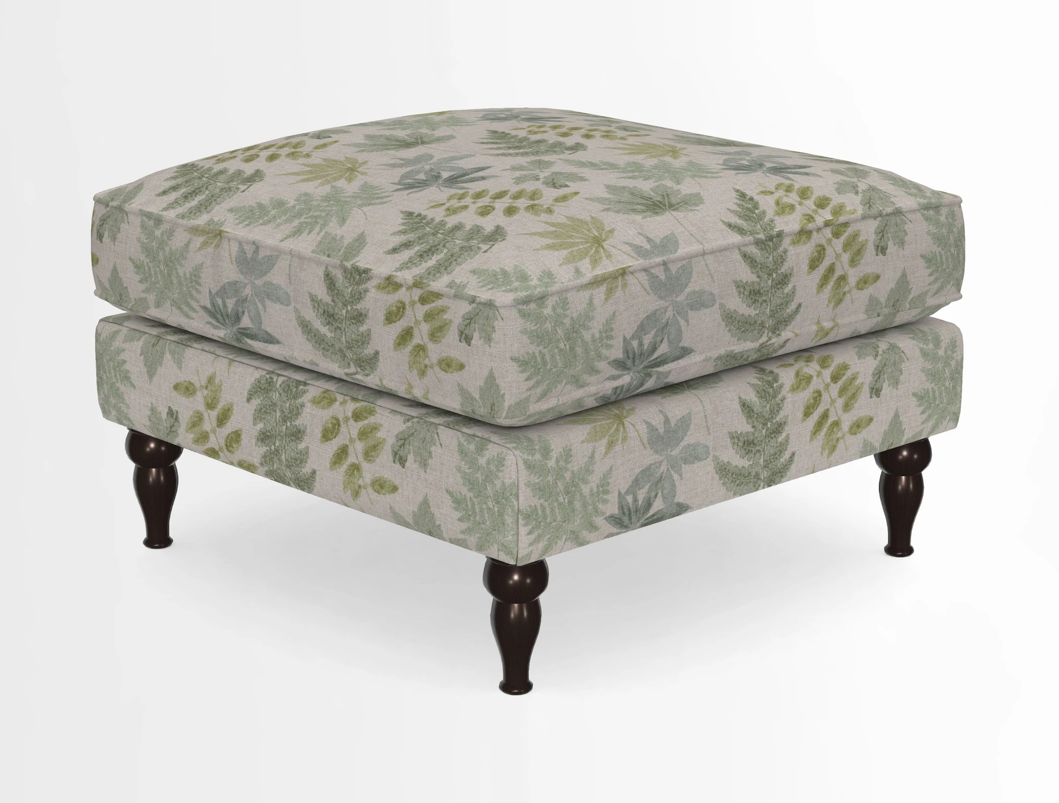 Cooksbridge Standard Footstool in Two Tone Plain Biscuit