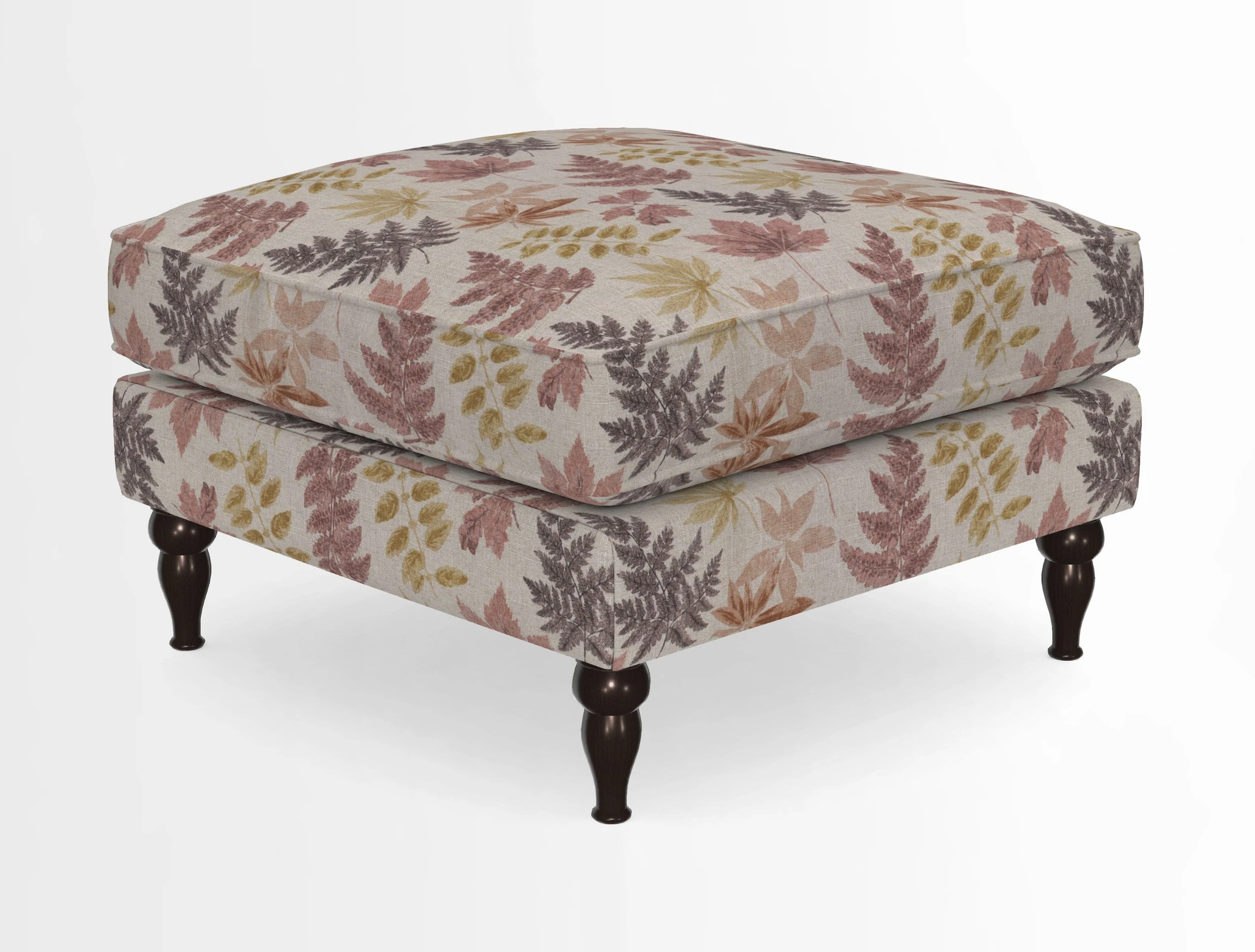 Cooksbridge Standard Footstool in Two Tone Plain Biscuit