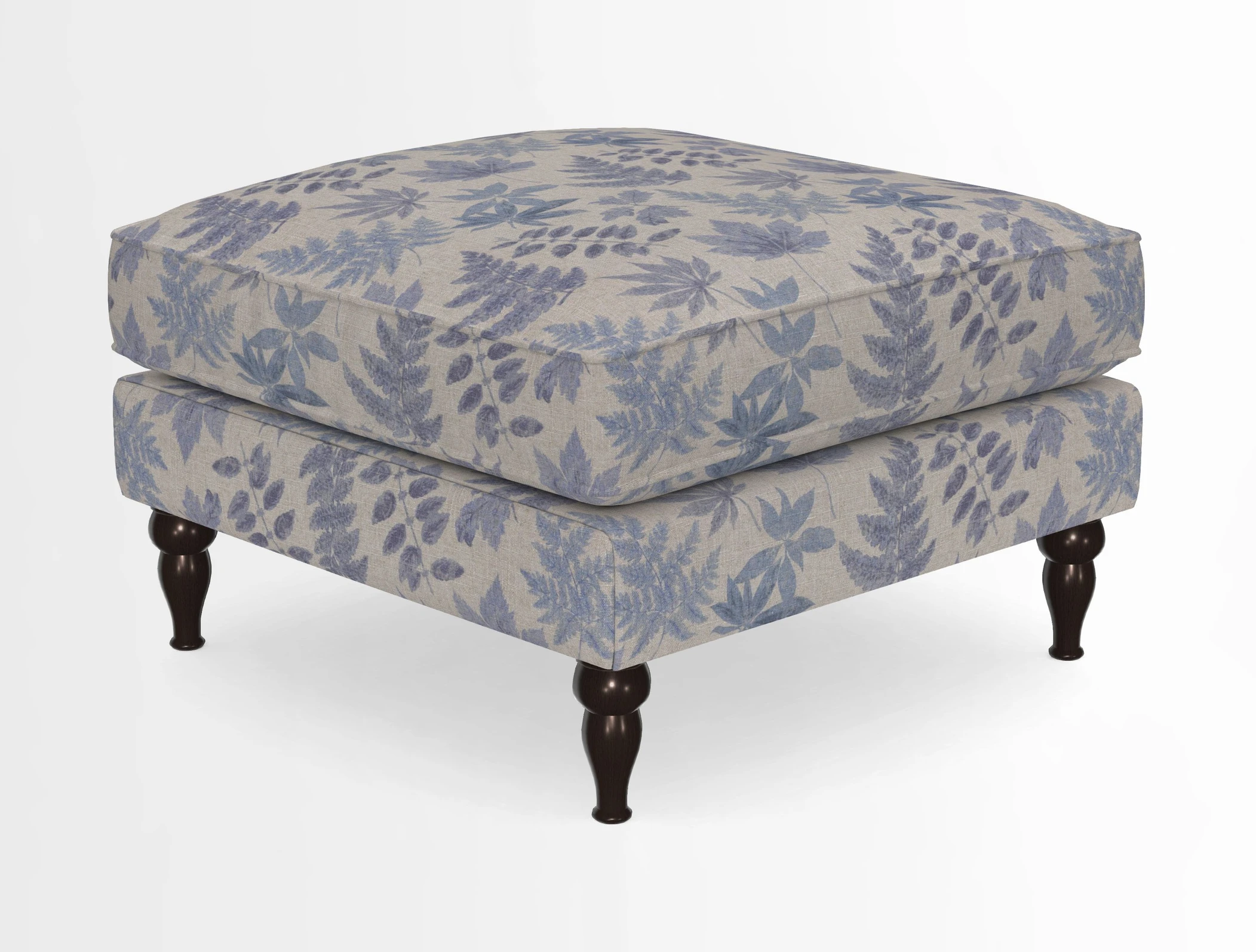 Cooksbridge Standard Footstool in Two Tone Plain Biscuit