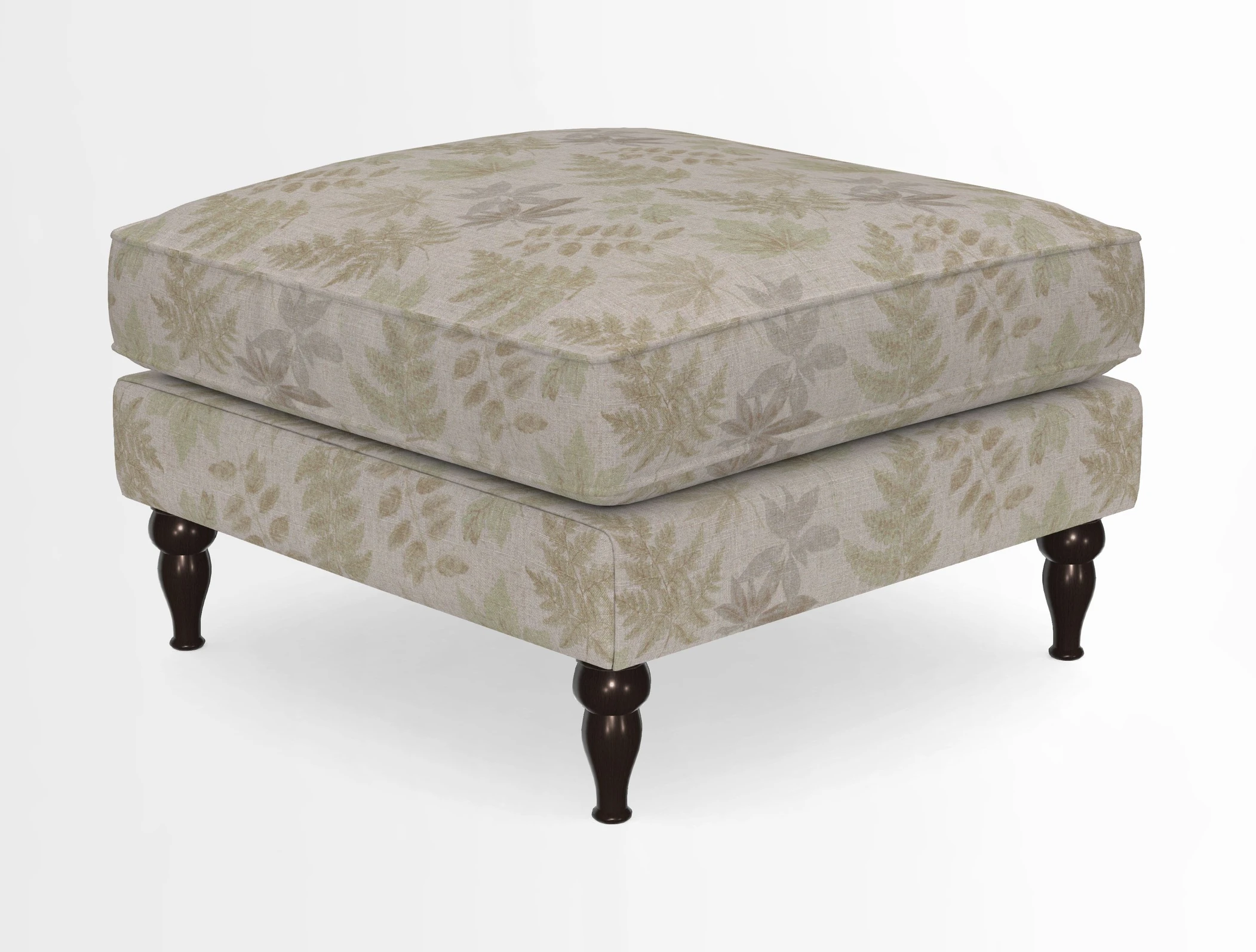 Cooksbridge Standard Footstool in Two Tone Plain Biscuit