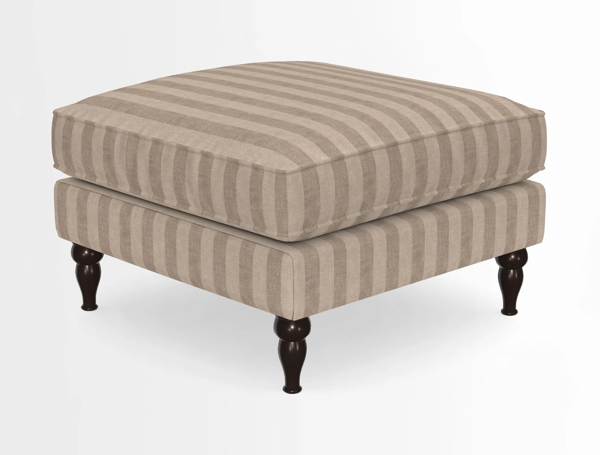 Cooksbridge Standard Footstool in Two Tone Plain Biscuit