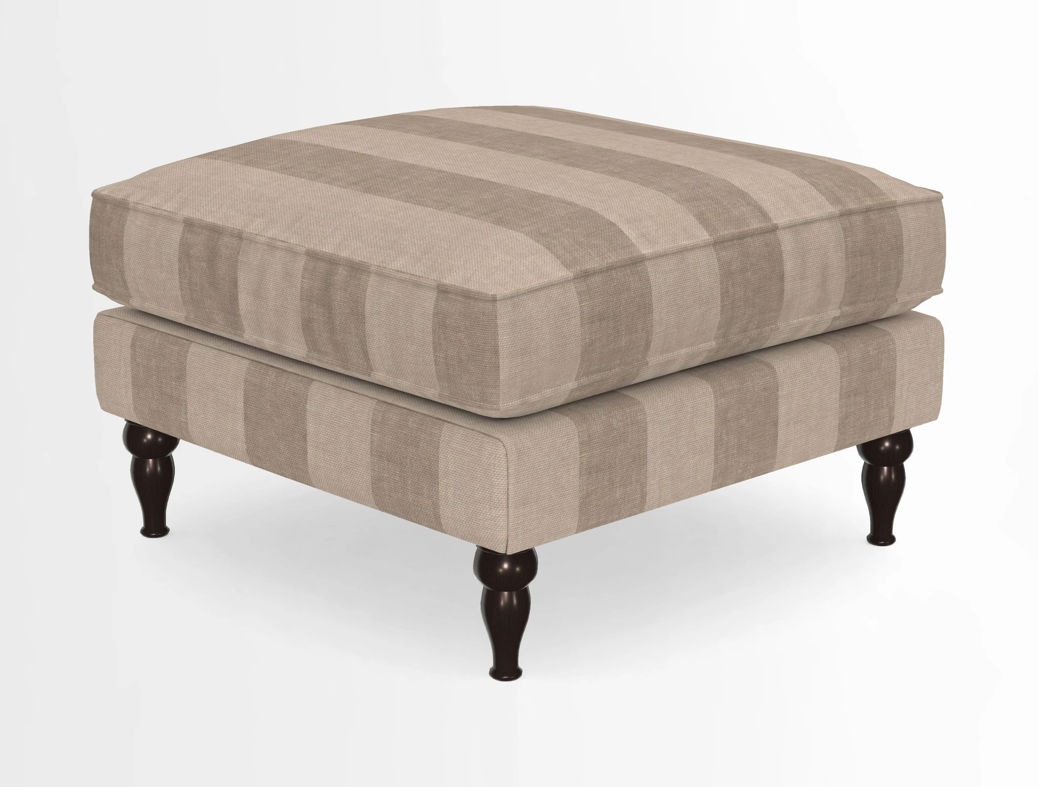 Cooksbridge Standard Footstool in Two Tone Plain Biscuit