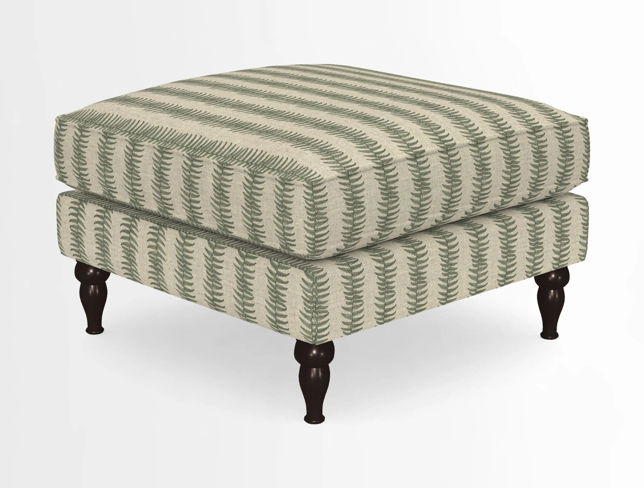 Cooksbridge Standard Footstool in Two Tone Plain Biscuit