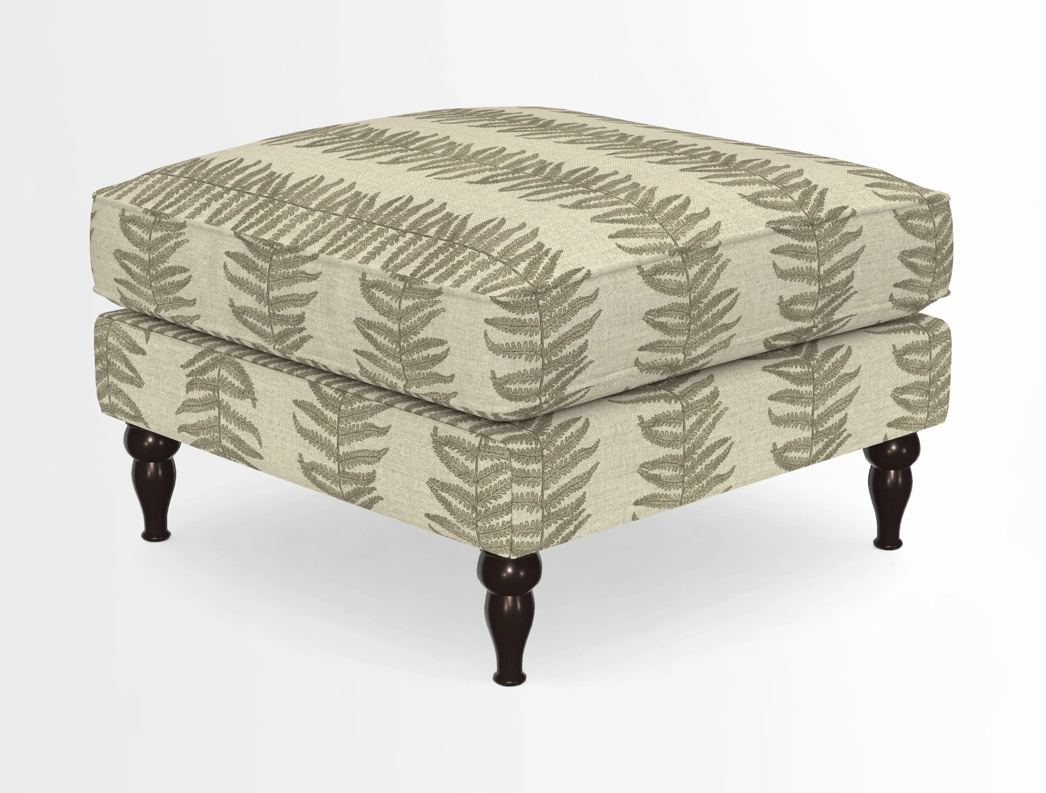 Cooksbridge Standard Footstool in Two Tone Plain Biscuit