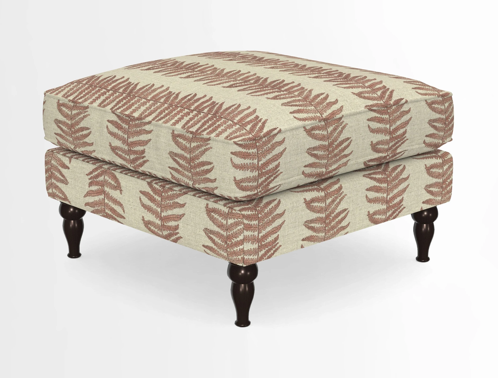 Cooksbridge Standard Footstool in Two Tone Plain Biscuit