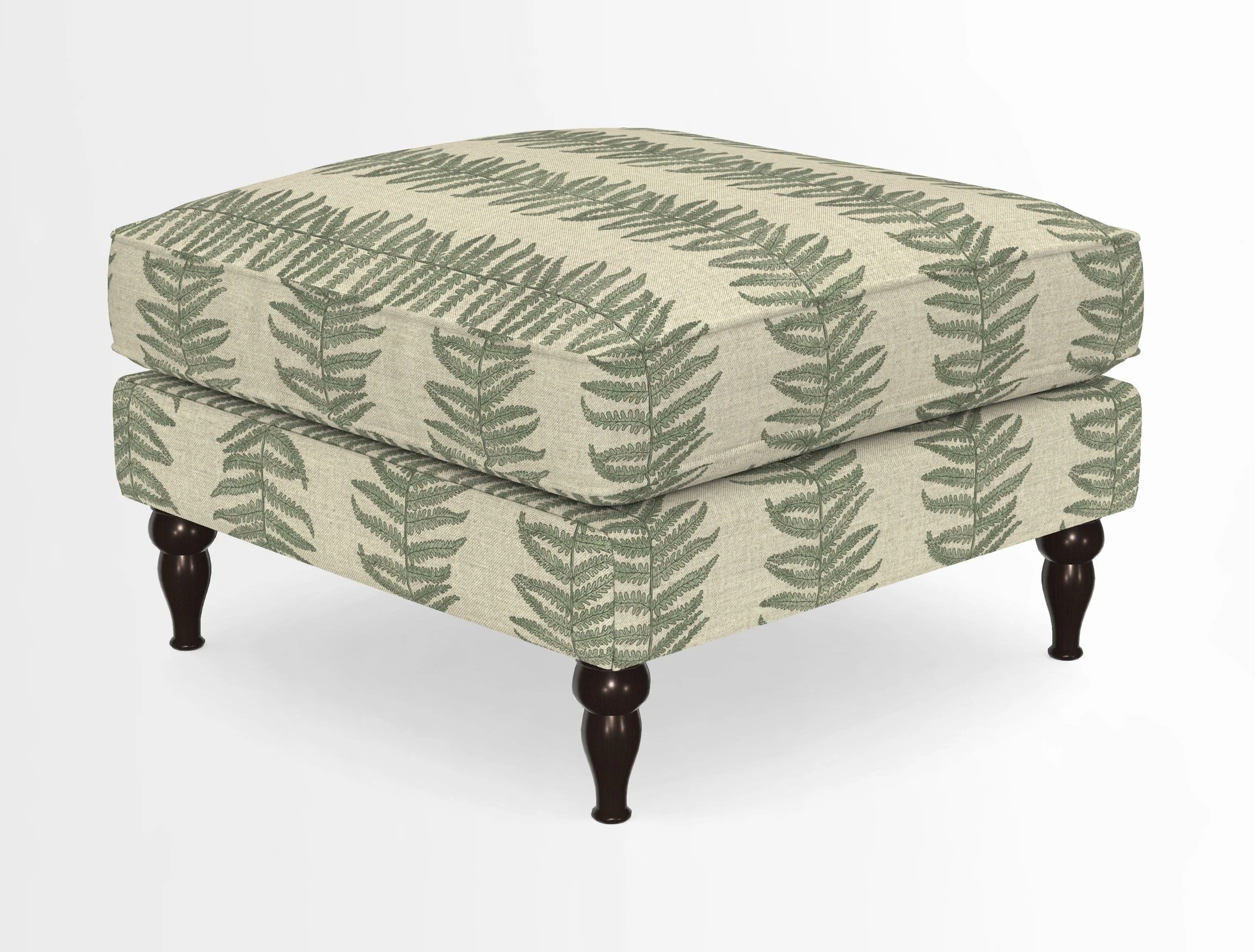 Cooksbridge Standard Footstool in Two Tone Plain Biscuit