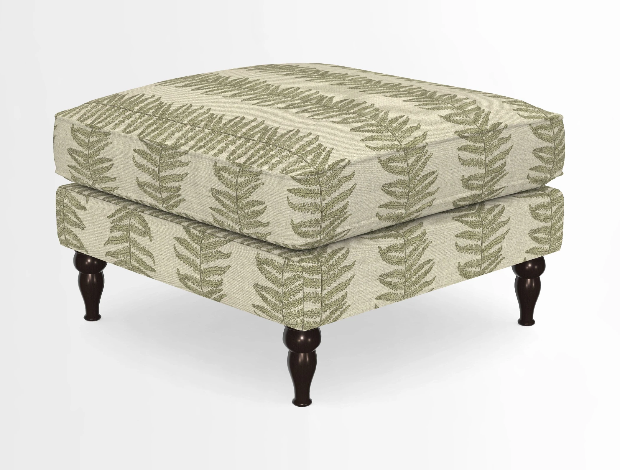 Cooksbridge Standard Footstool in Two Tone Plain Biscuit