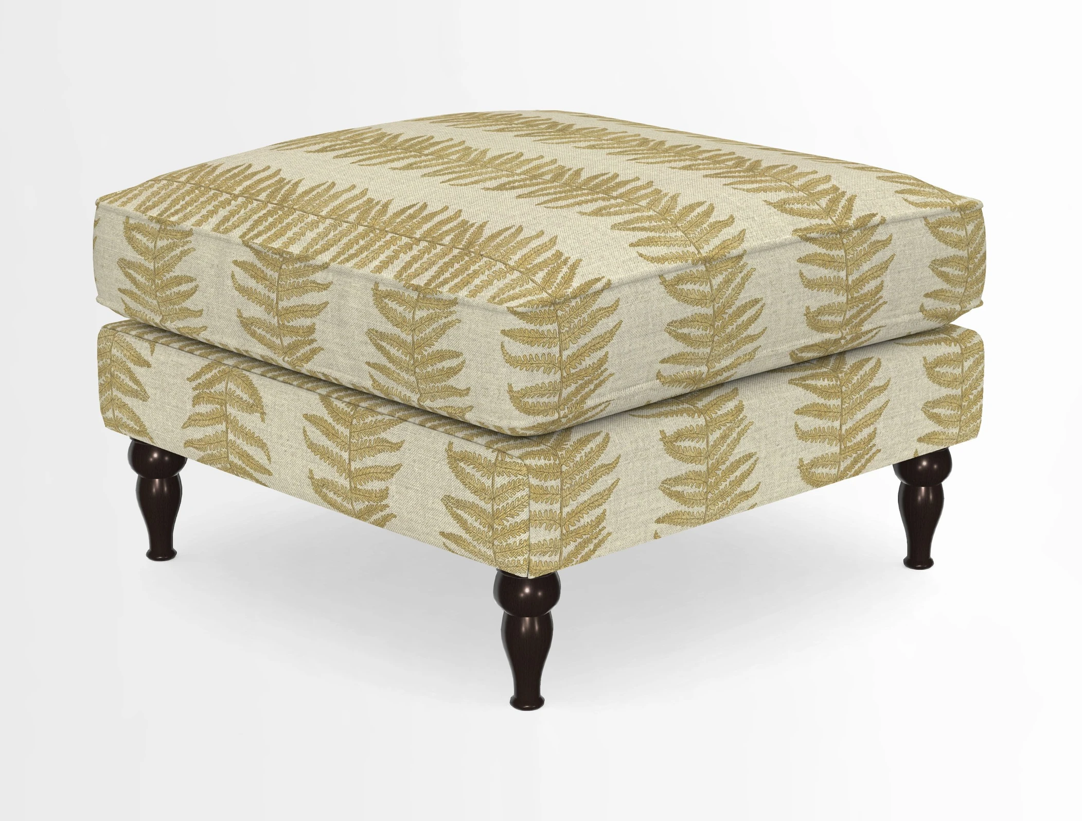 Cooksbridge Standard Footstool in Two Tone Plain Biscuit