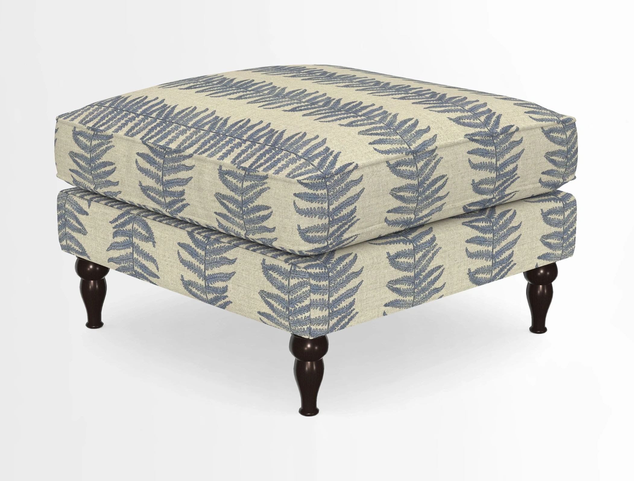 Cooksbridge Standard Footstool in Two Tone Plain Biscuit