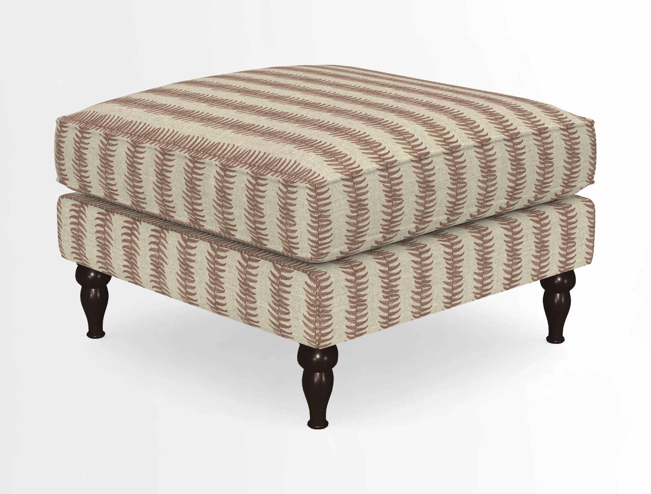 Cooksbridge Standard Footstool in Two Tone Plain Biscuit