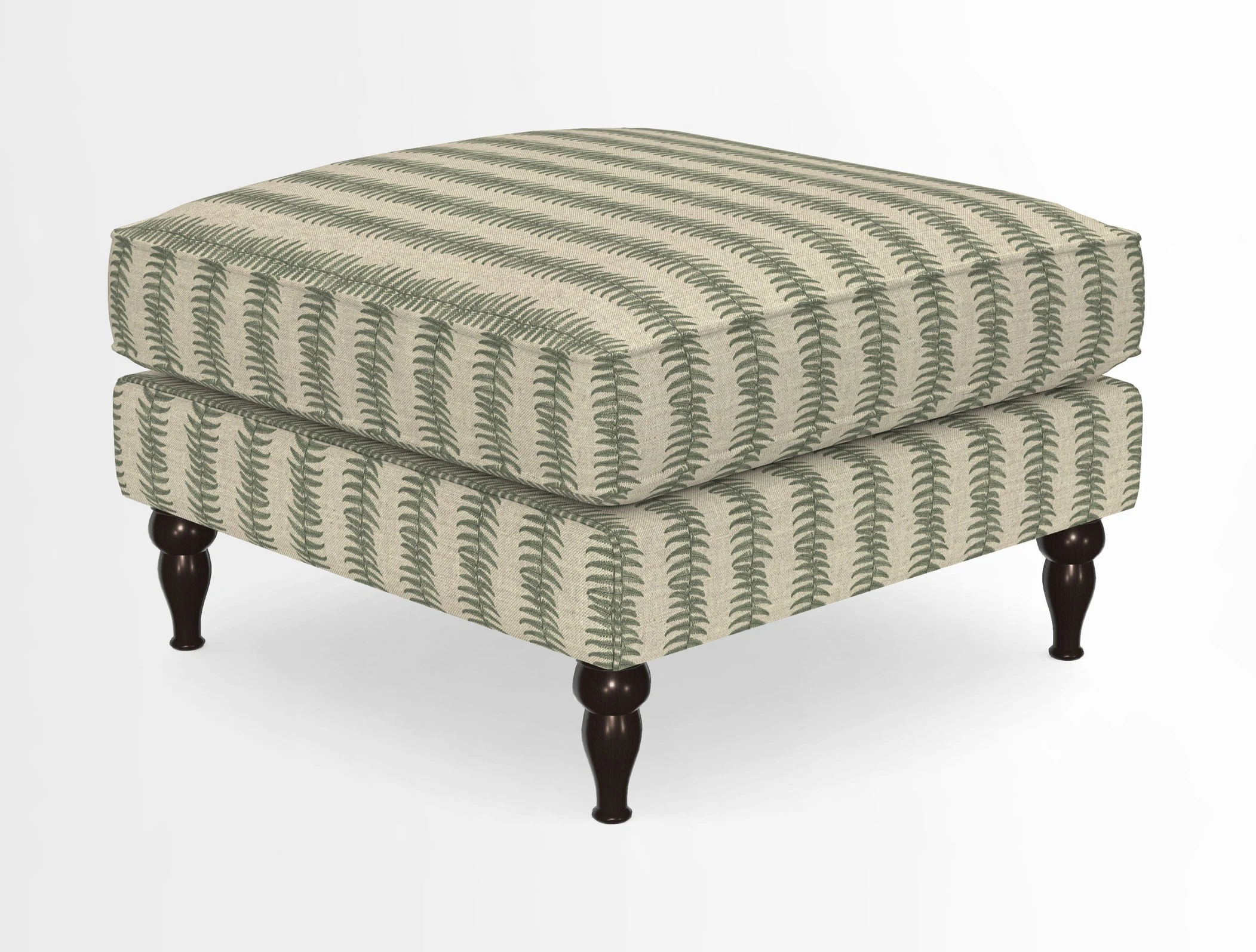 Cooksbridge Standard Footstool in Two Tone Plain Biscuit