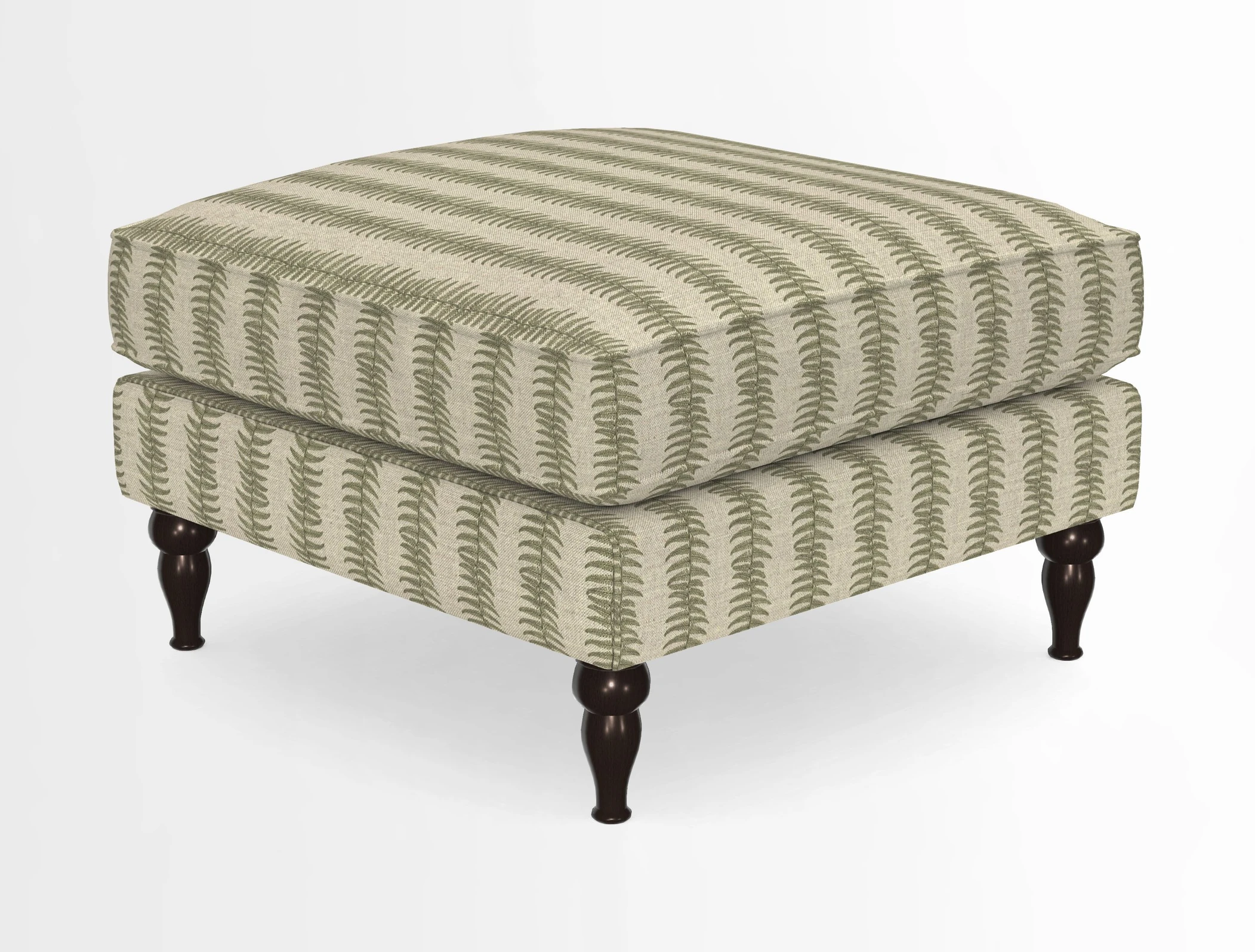 Cooksbridge Standard Footstool in Two Tone Plain Biscuit