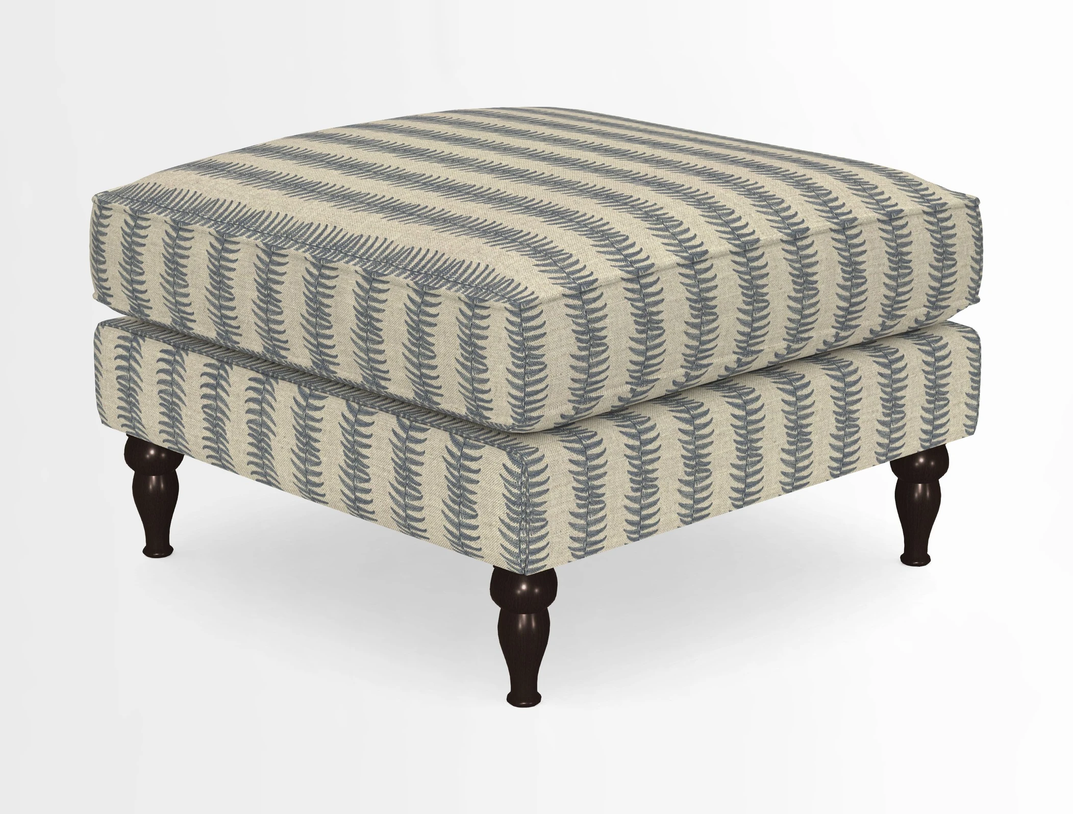 Cooksbridge Standard Footstool in Two Tone Plain Biscuit