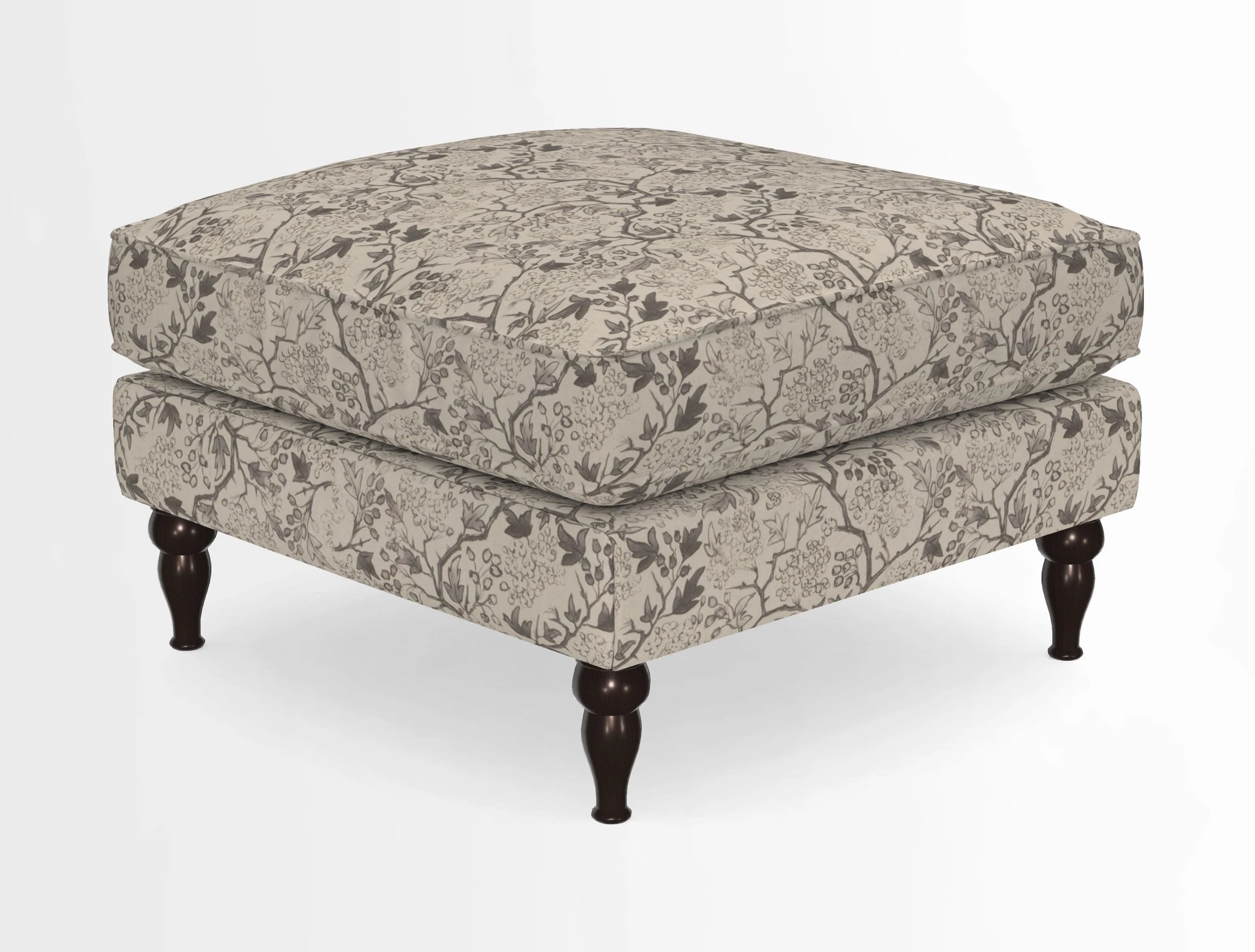 Cooksbridge Standard Footstool in Two Tone Plain Biscuit