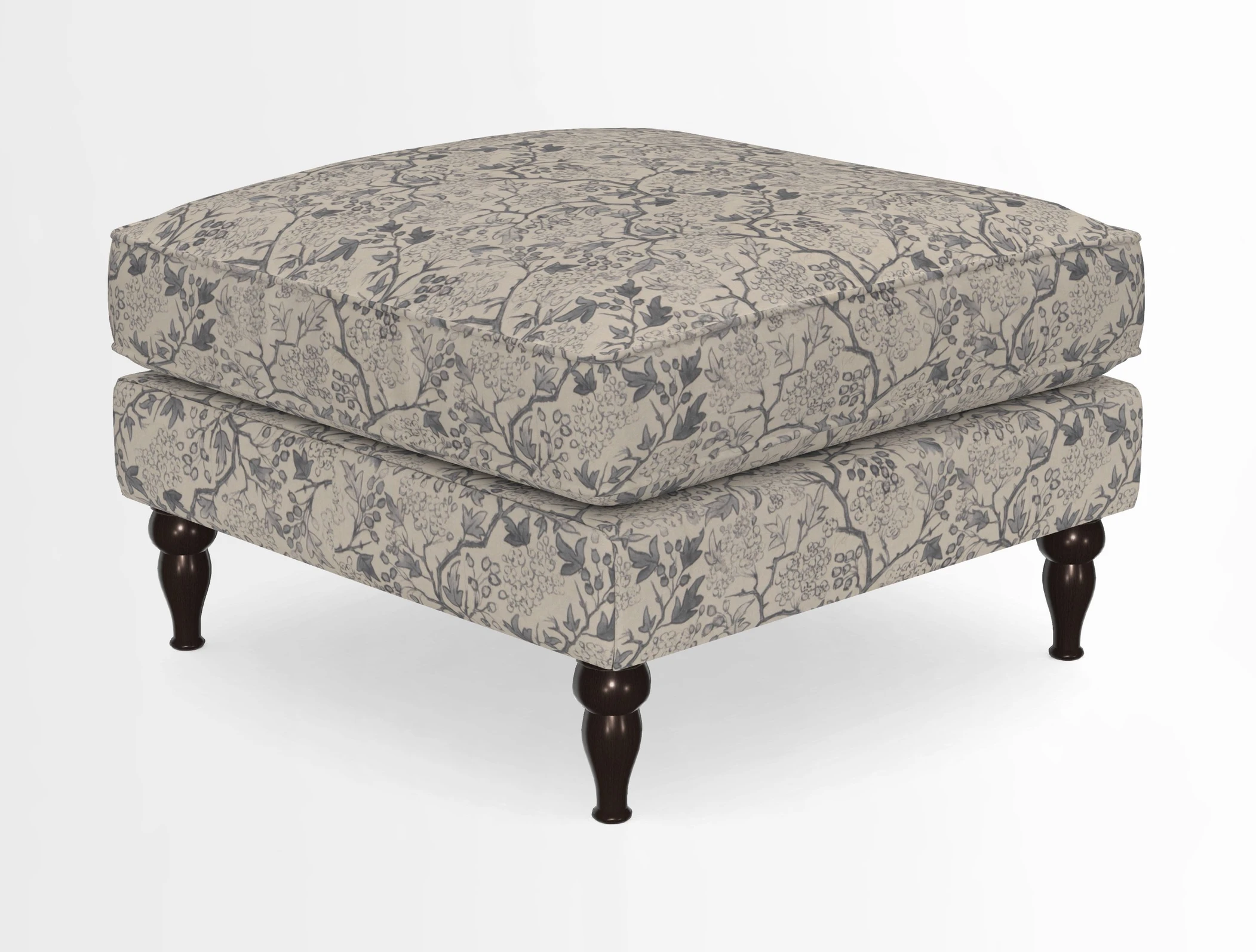 Cooksbridge Standard Footstool in Two Tone Plain Biscuit