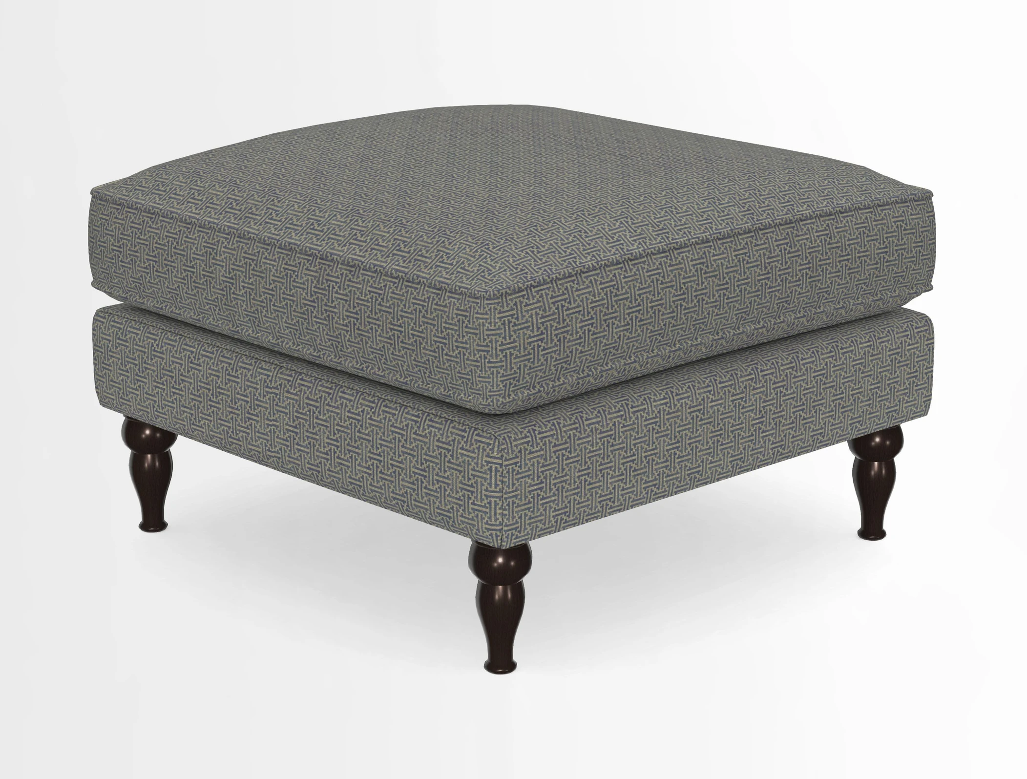 Cooksbridge Standard Footstool in Two Tone Plain Biscuit