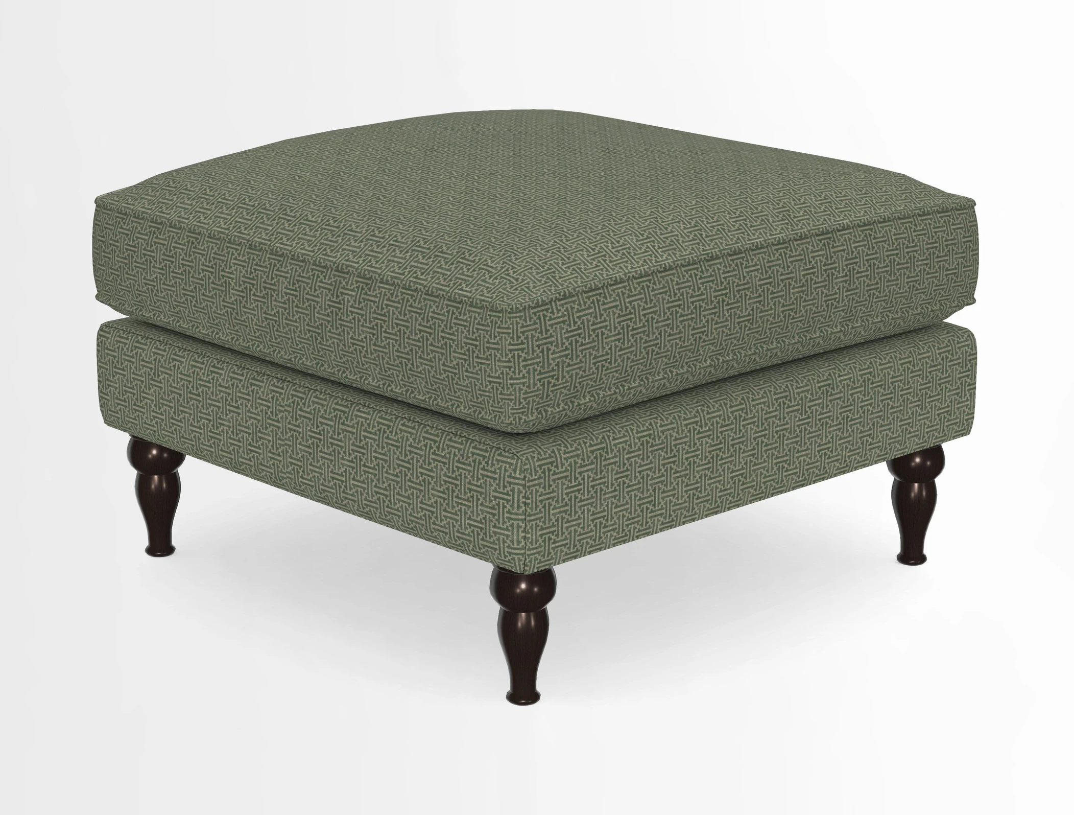 Cooksbridge Standard Footstool in Two Tone Plain Biscuit