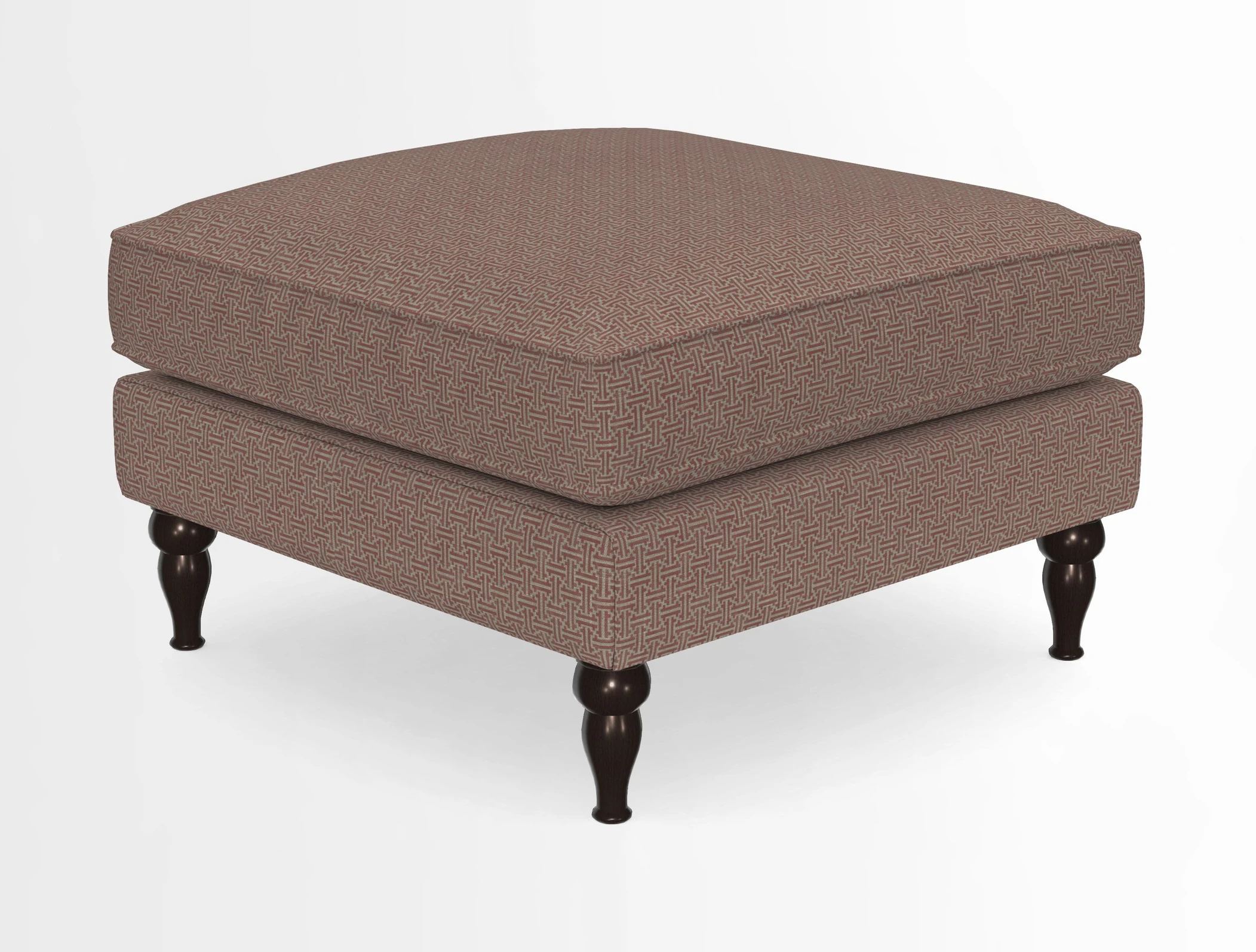 Cooksbridge Standard Footstool in Two Tone Plain Biscuit