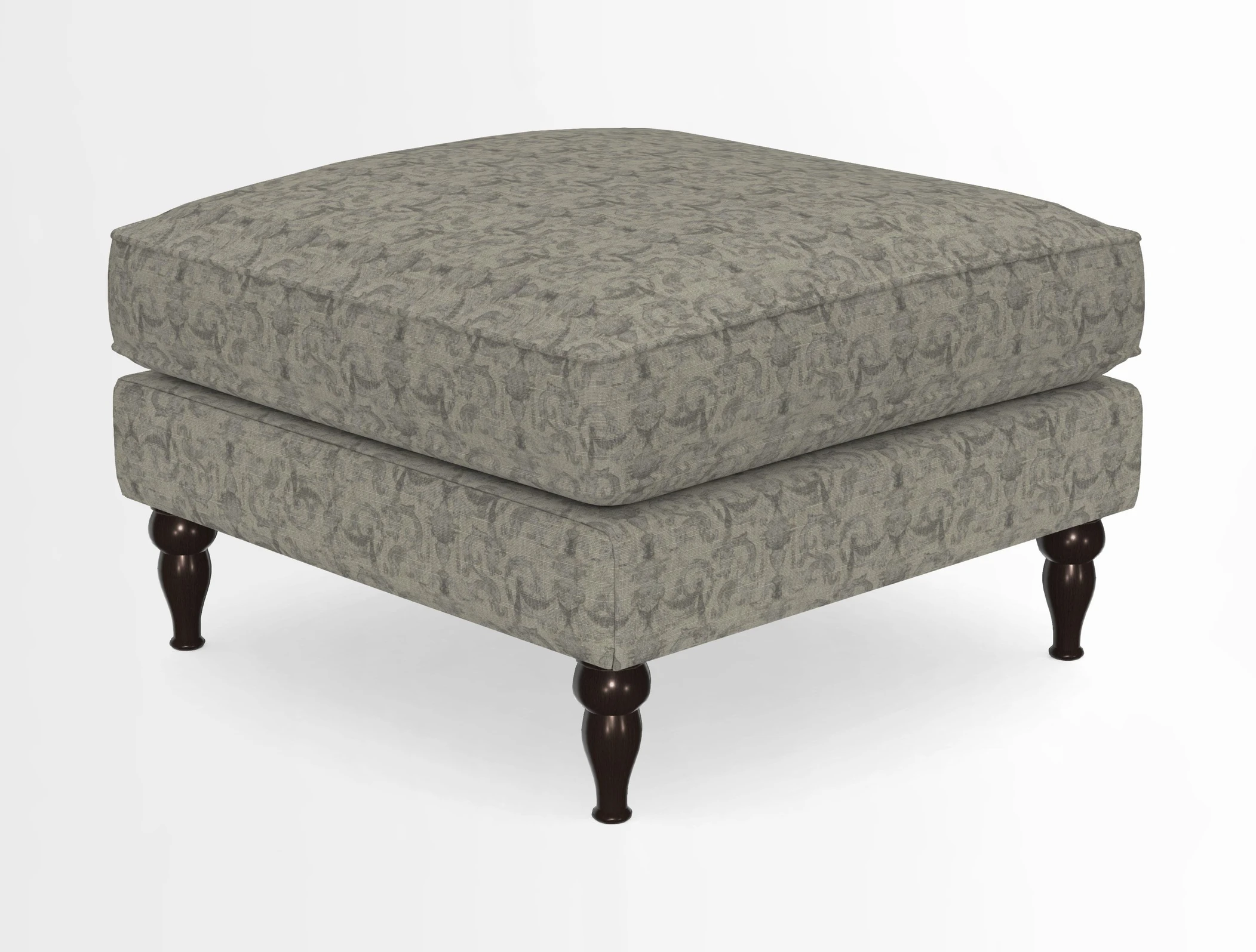 Cooksbridge Standard Footstool in Two Tone Plain Biscuit