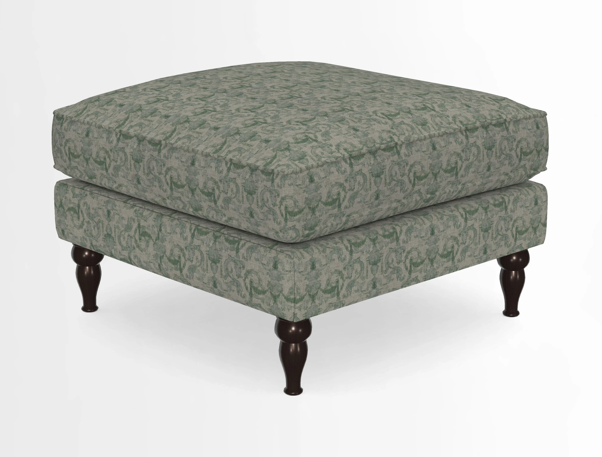Cooksbridge Standard Footstool in Two Tone Plain Biscuit