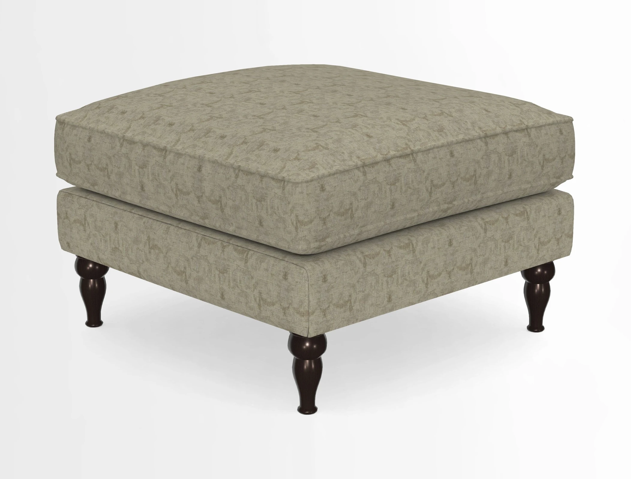 Cooksbridge Standard Footstool in Two Tone Plain Biscuit