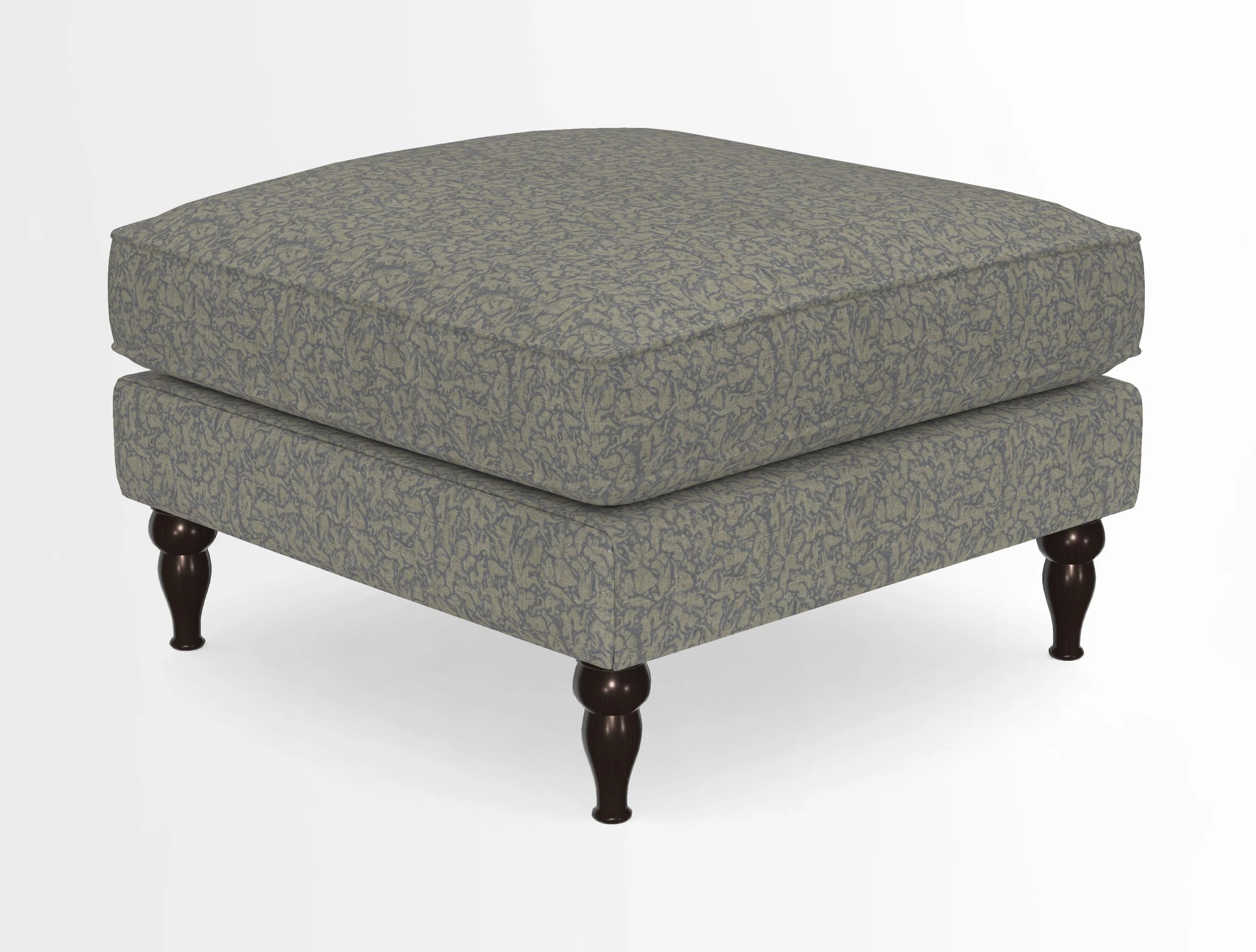 Cooksbridge Standard Footstool in Two Tone Plain Biscuit